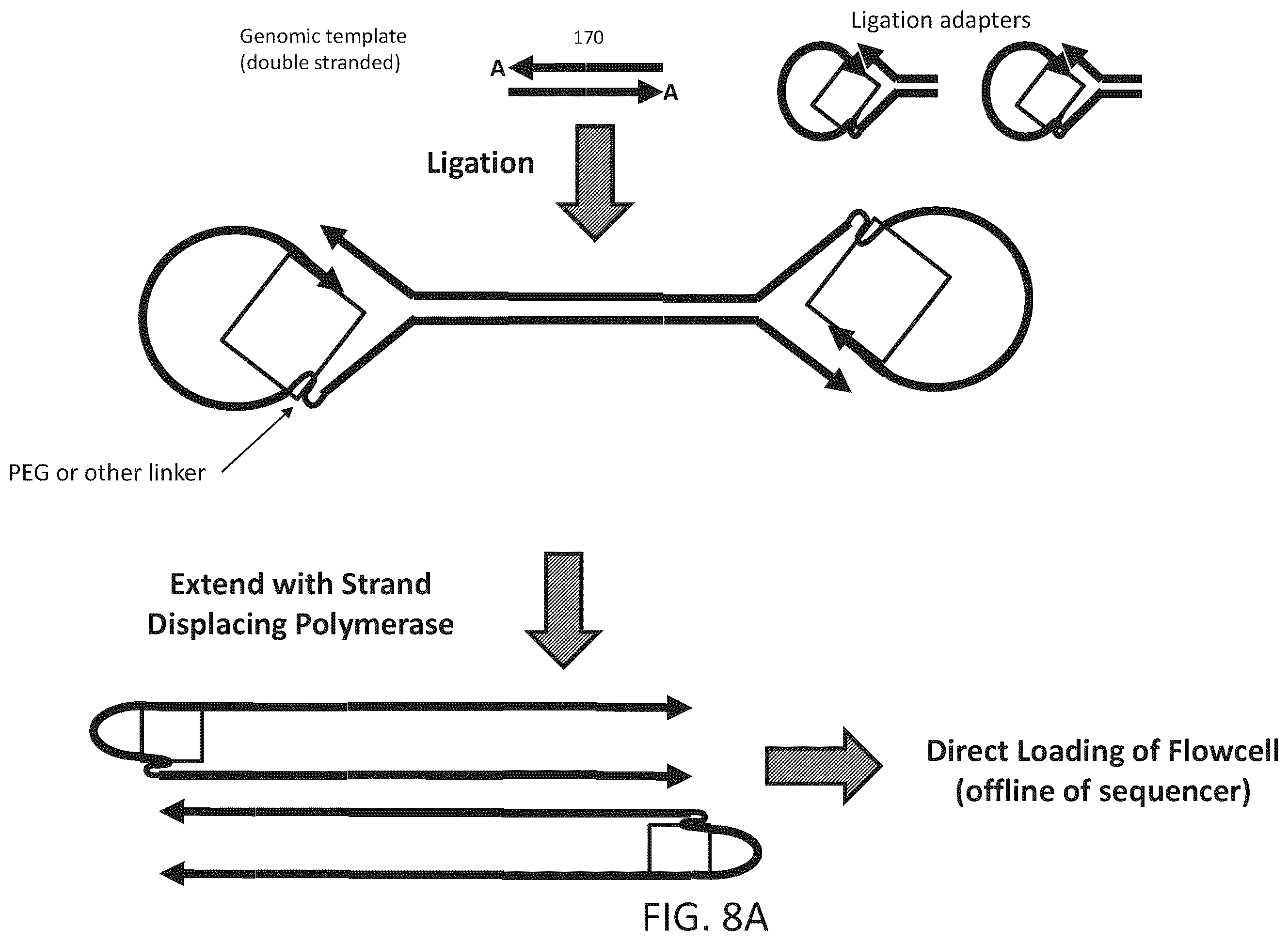 Patent US12410466 Figure 9 – Linked ligation