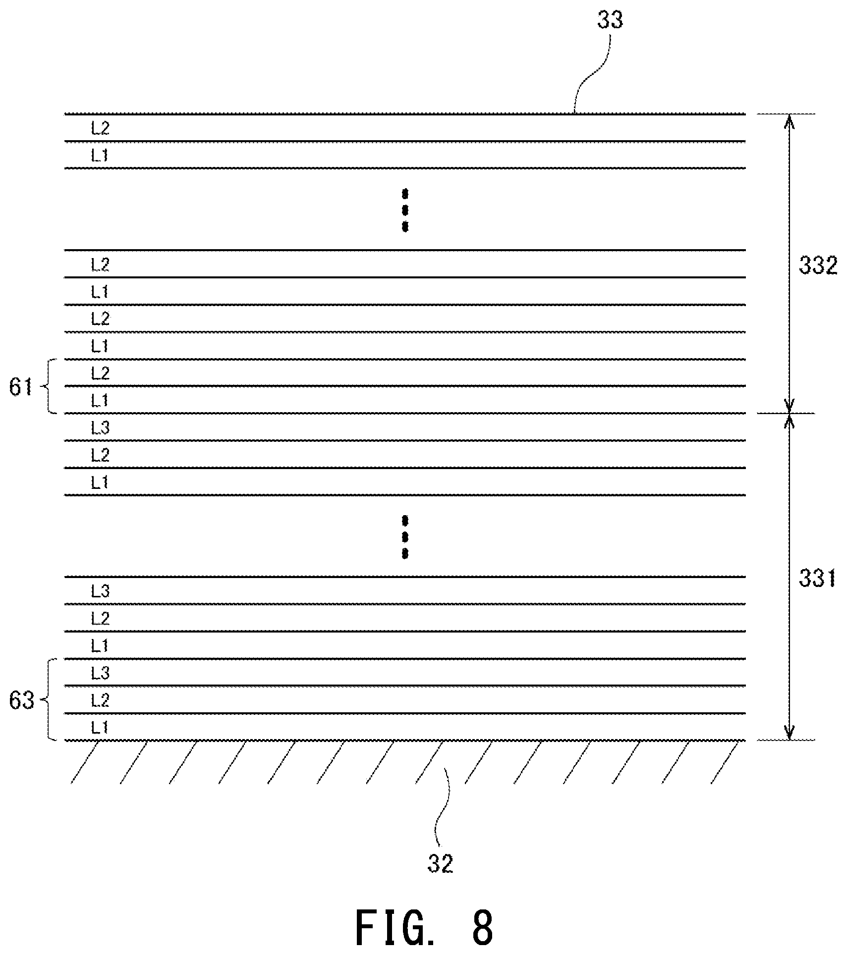 Patent US12410505 Figure 8 – Coating film, tool, and machine tool