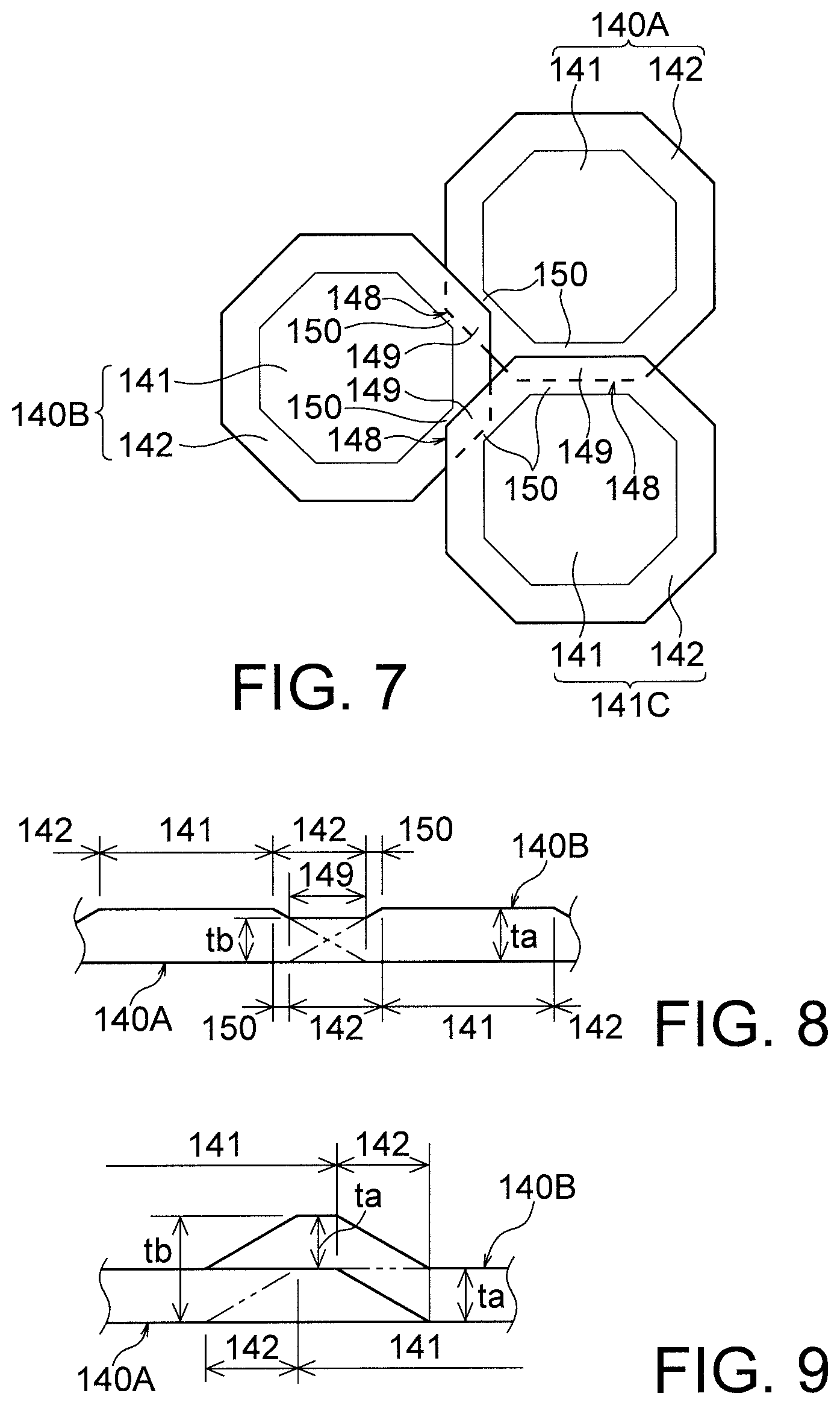 Patent US12410507 Figure 7 – Mask group, method of manufacturing organic device and organic device