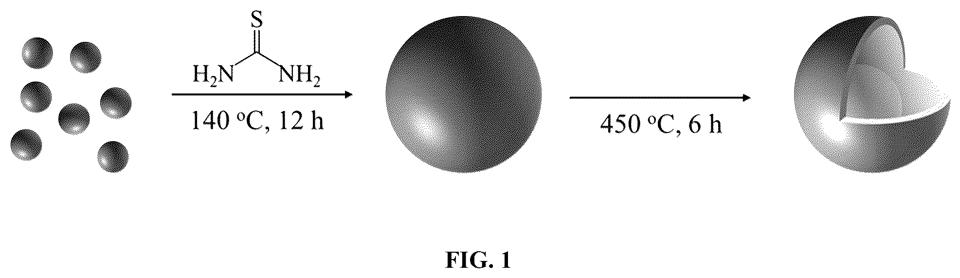 Patent US12410529 — Yolk-shell nanostructure and method of fabricating the same — Figure 1