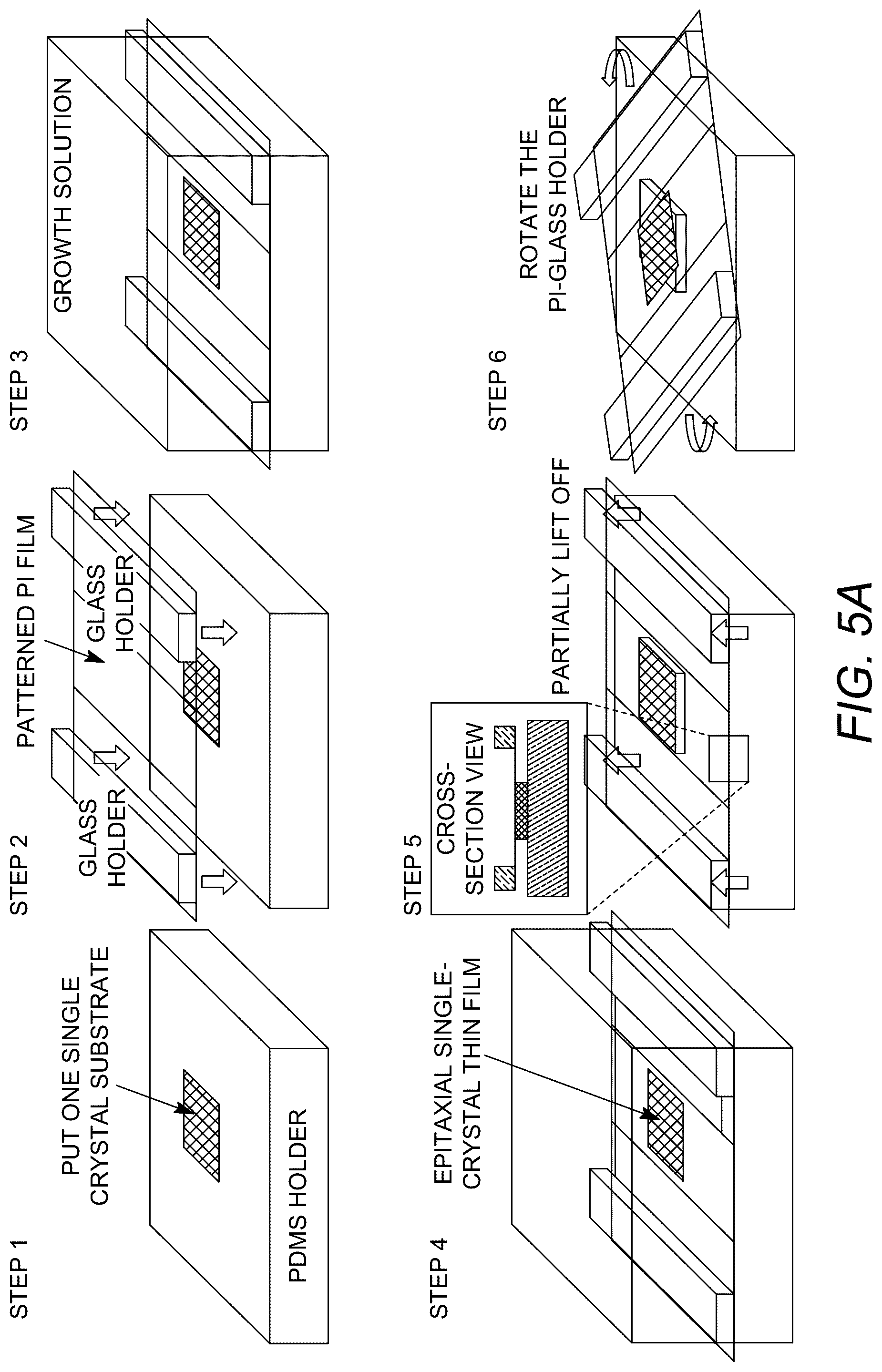 Patent US12410537 Figure 13 – Fabrication process for flexible single-crystal perovskite devices
