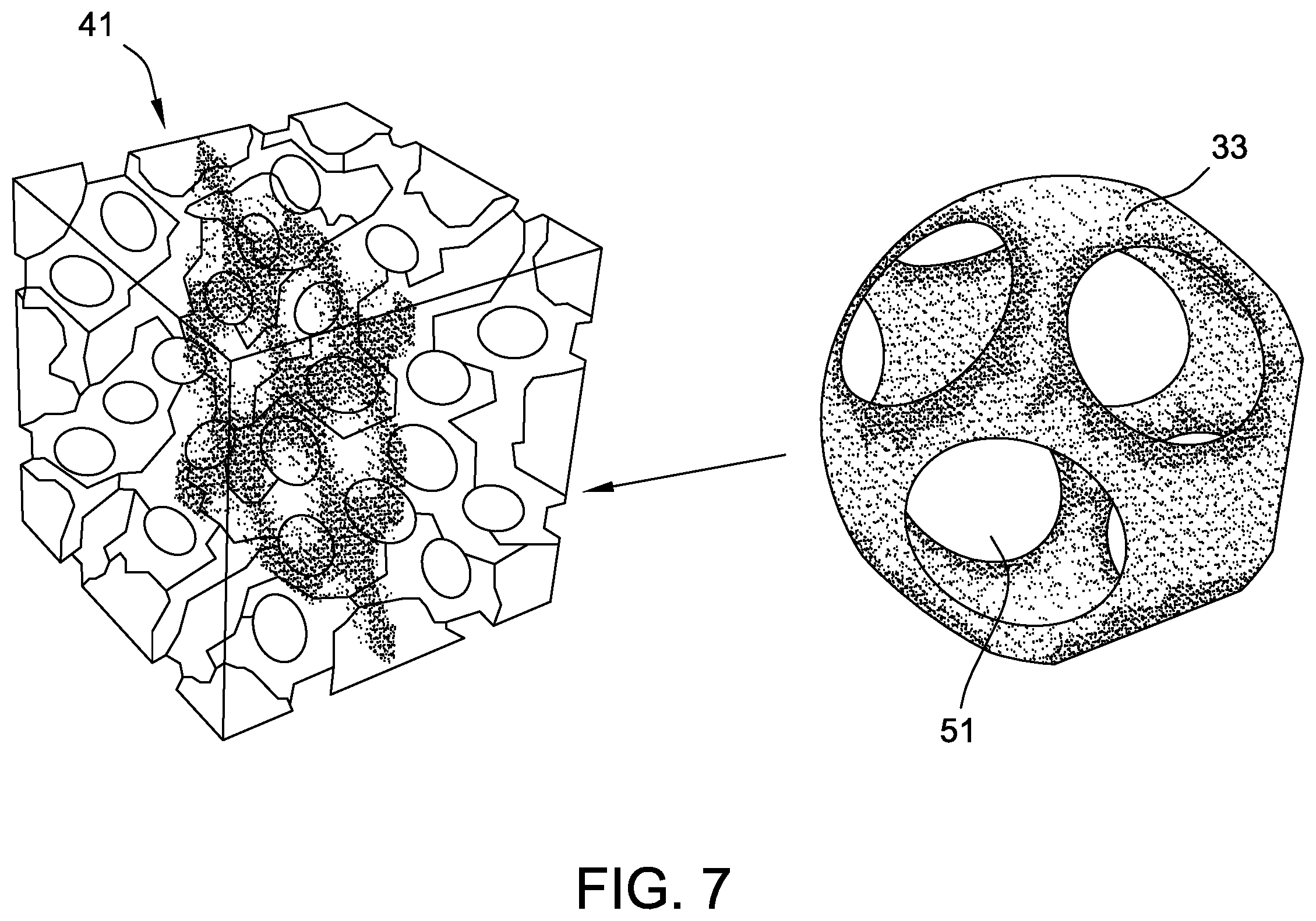 Patent US12410538 Figure 7 – Use of arrays of quartz particles during single crystal silicon ingot production