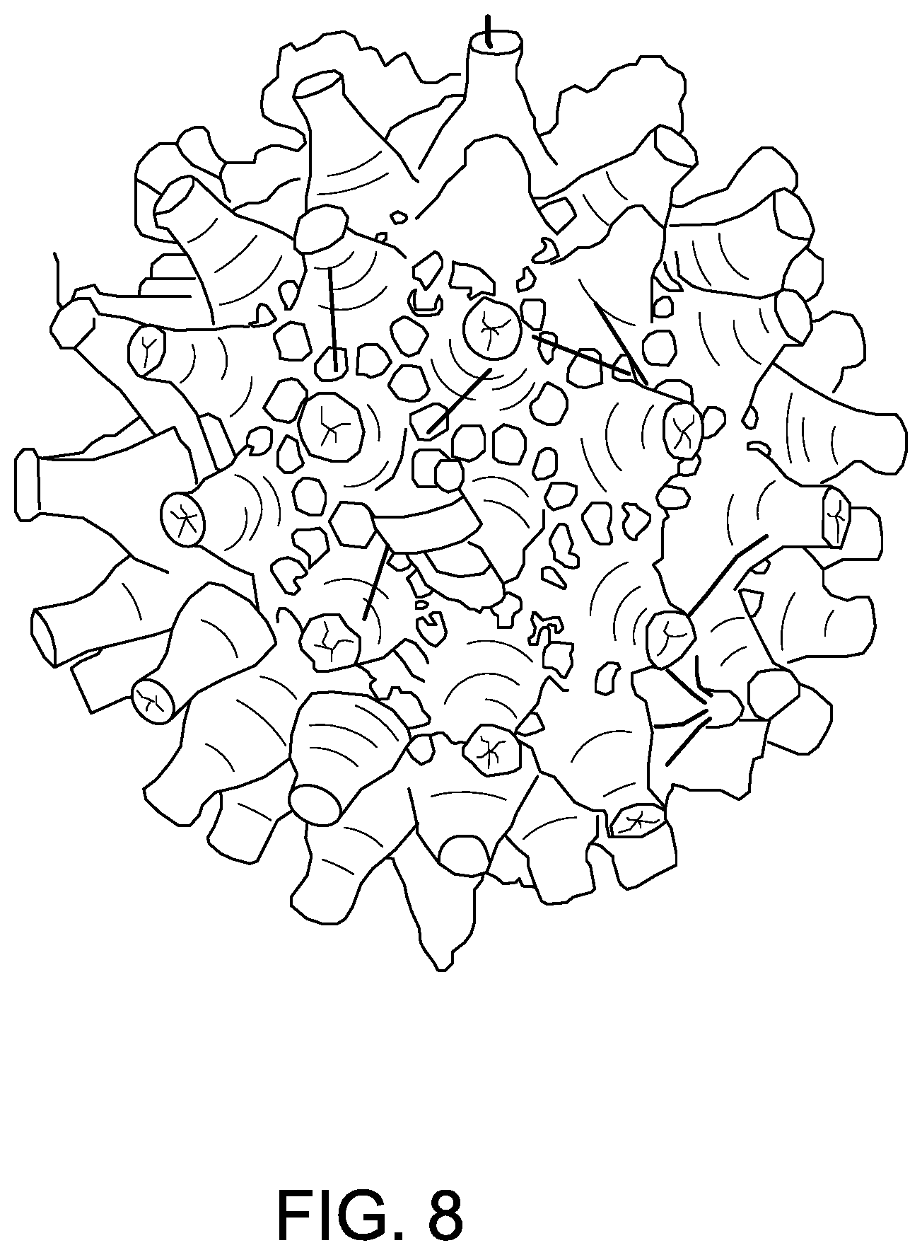 Patent US12410538 Figure 8 – Use of arrays of quartz particles during single crystal silicon ingot production