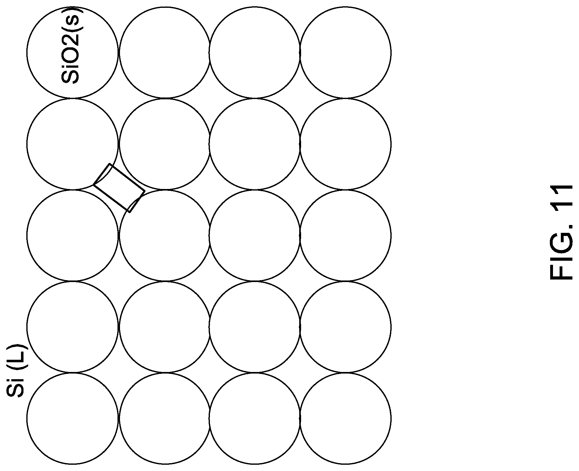 Patent US12410538 Figure 11 – Use of arrays of quartz particles during single crystal silicon ingot production