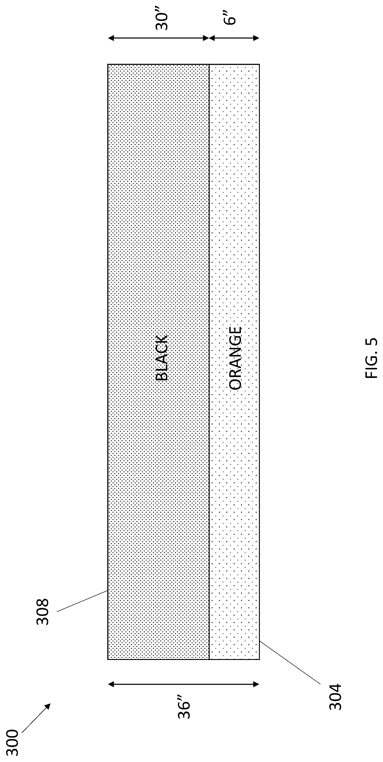 Patent US12410543 Figure 5 – Woven silt fence fabrics including two or more distinctly different colors of warp yarns in the machine direction
