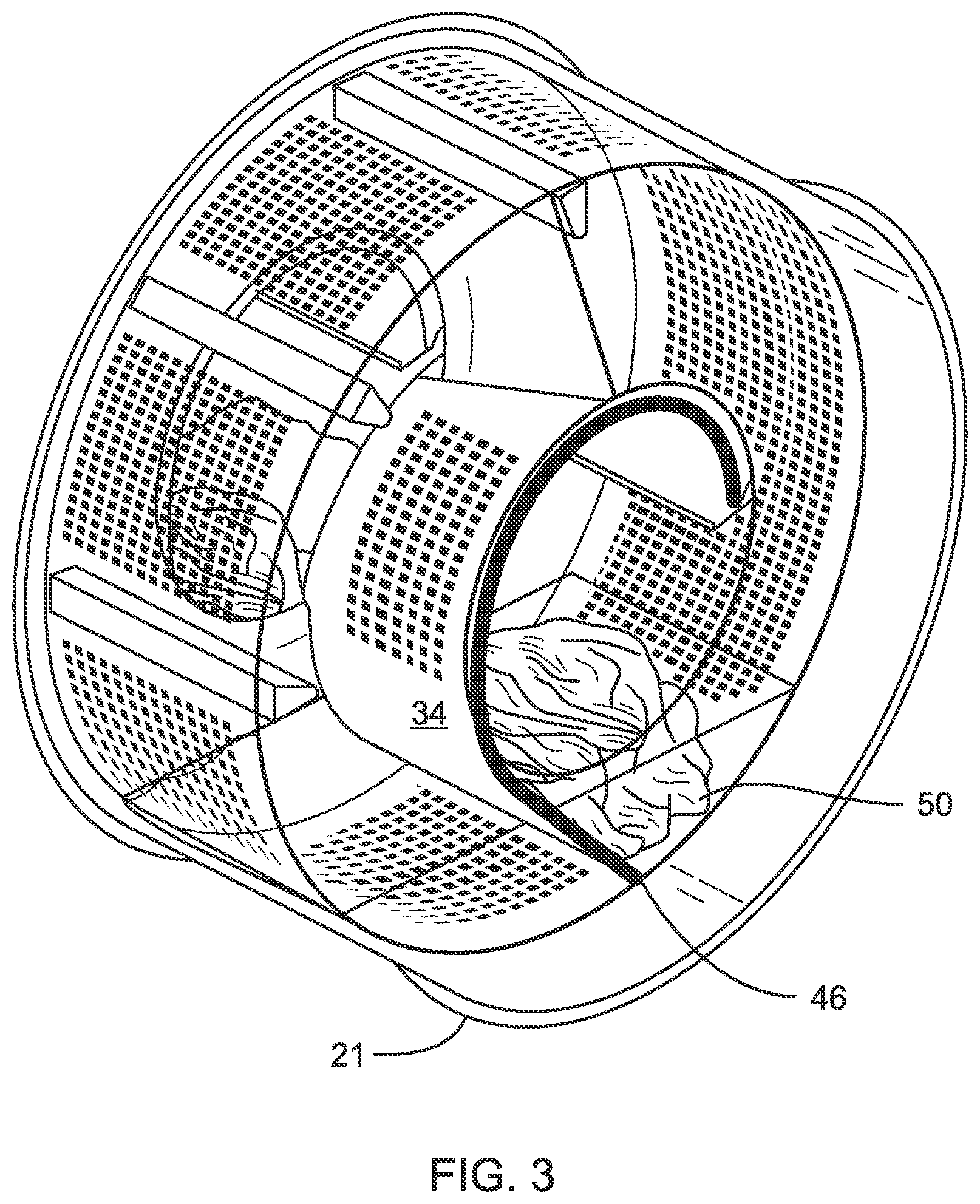 Patent US12410544 Figure 3 – Tunnel washing machine