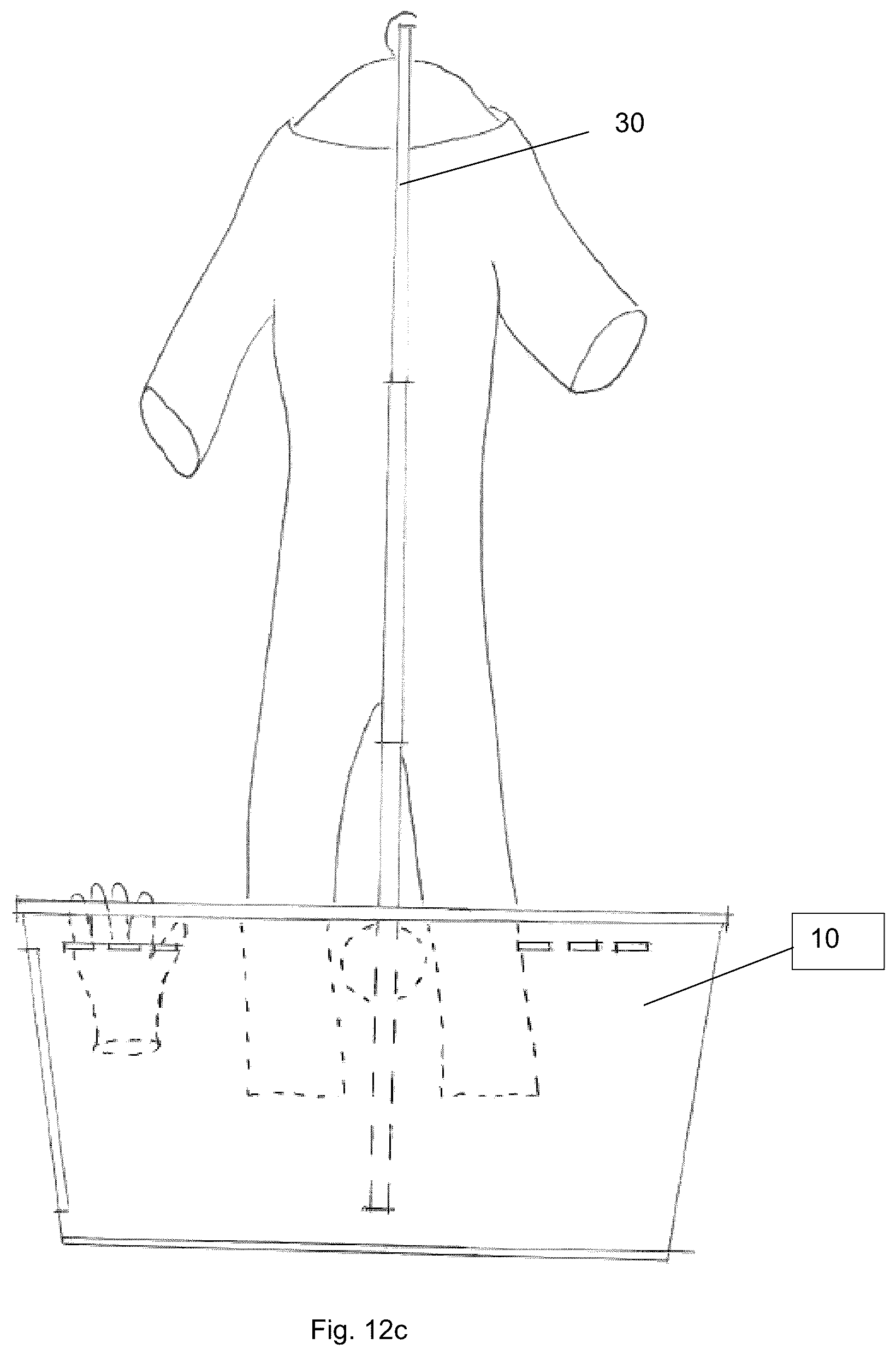 Patent US12410551 Figure 13 – Apparatus for use in cleaning, drying, and storing a wetsuit