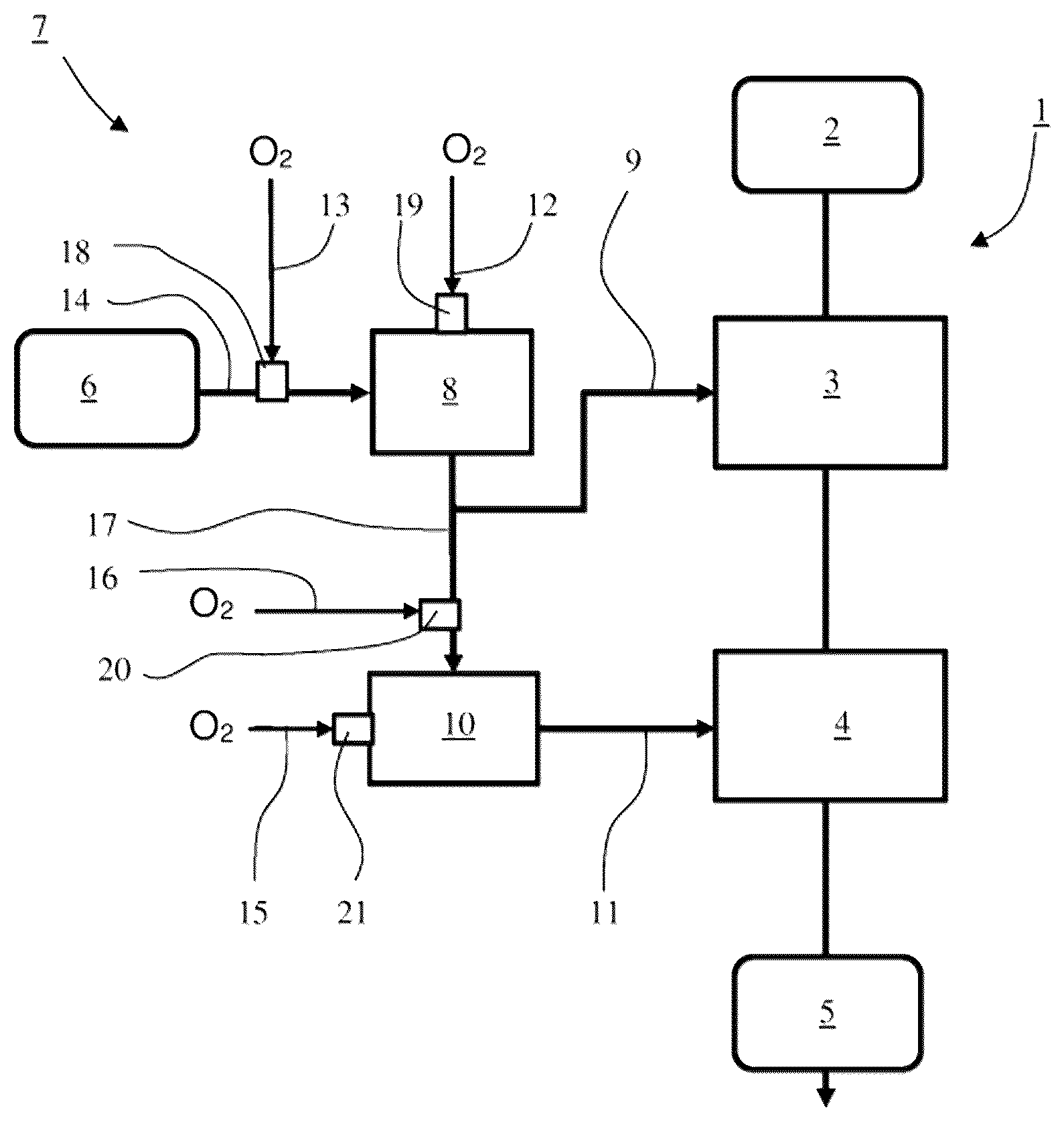 Patent US12410557 Figure 1 – Process and apparatus for white liquor oxidation