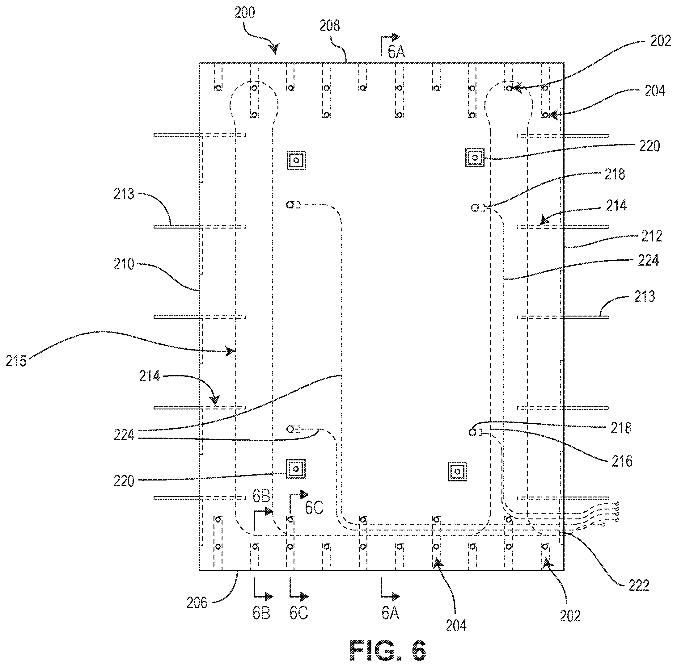 Patent US12410564 Figure 6 – Sensor deployment for modular pavement slabs
