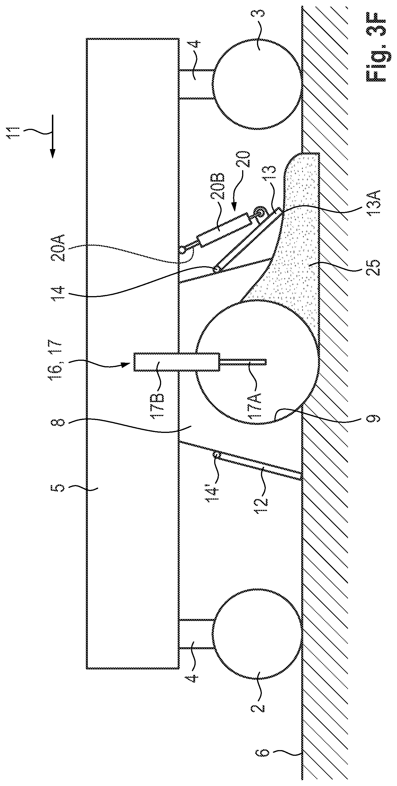 Patent US12410567 Figure 8 – Ground milling machine, in particular stabiliser or recycler, and method of operating a ground milling machine