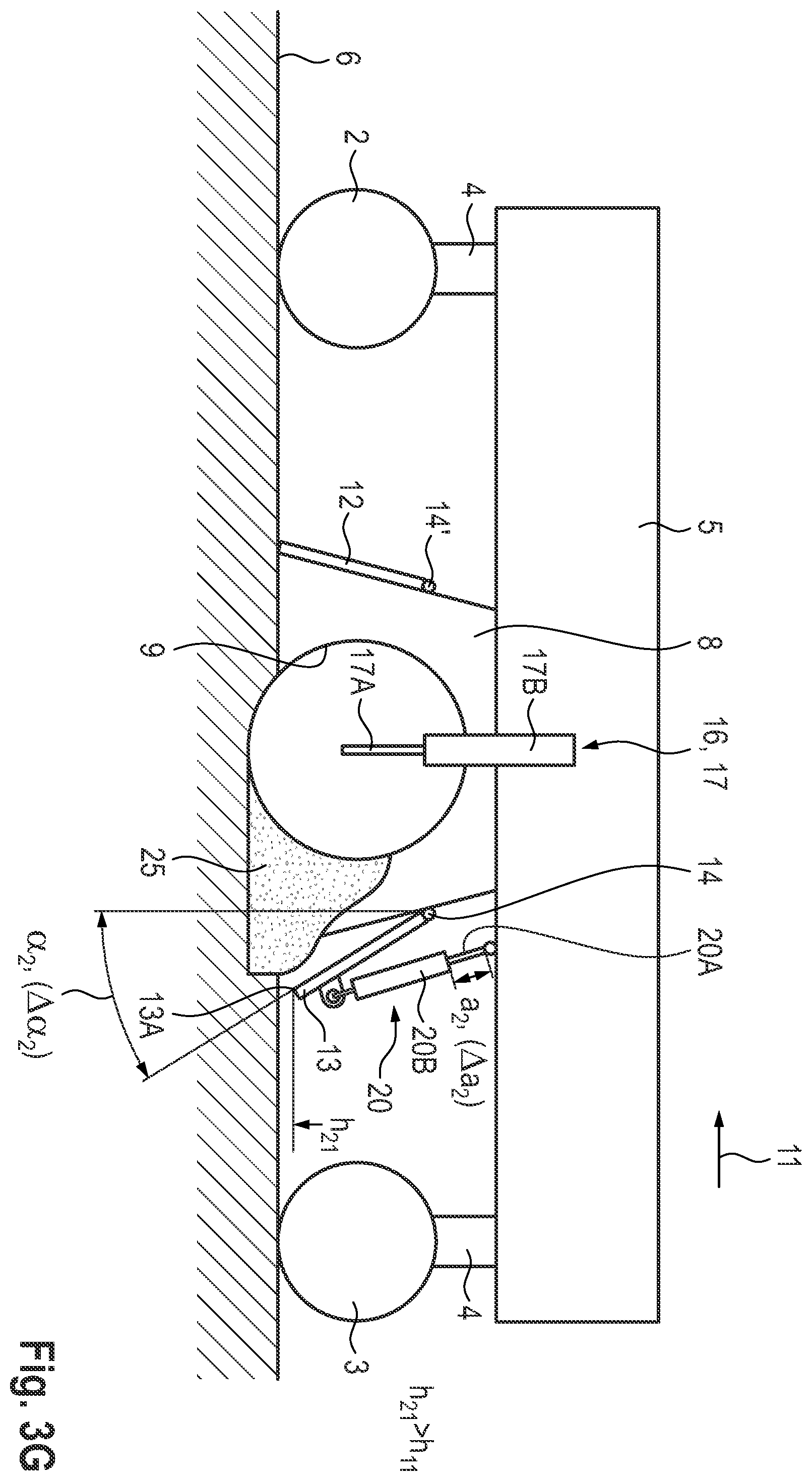 Patent US12410567 Figure 9 – Ground milling machine, in particular stabiliser or recycler, and method of operating a ground milling machine