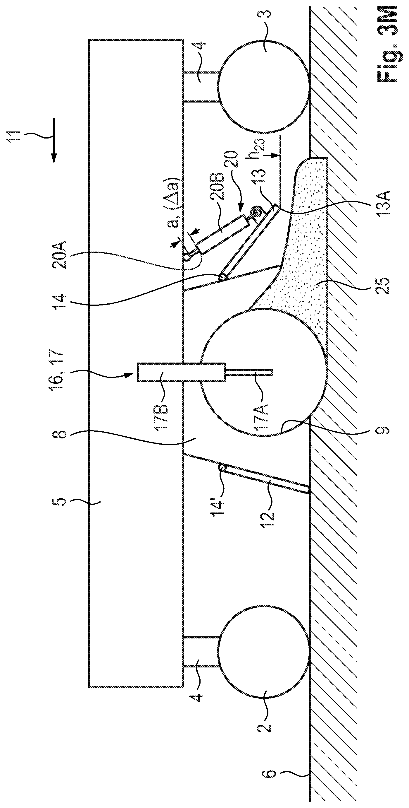 Patent US12410567 Figure 15 – Ground milling machine, in particular stabiliser or recycler, and method of operating a ground milling machine