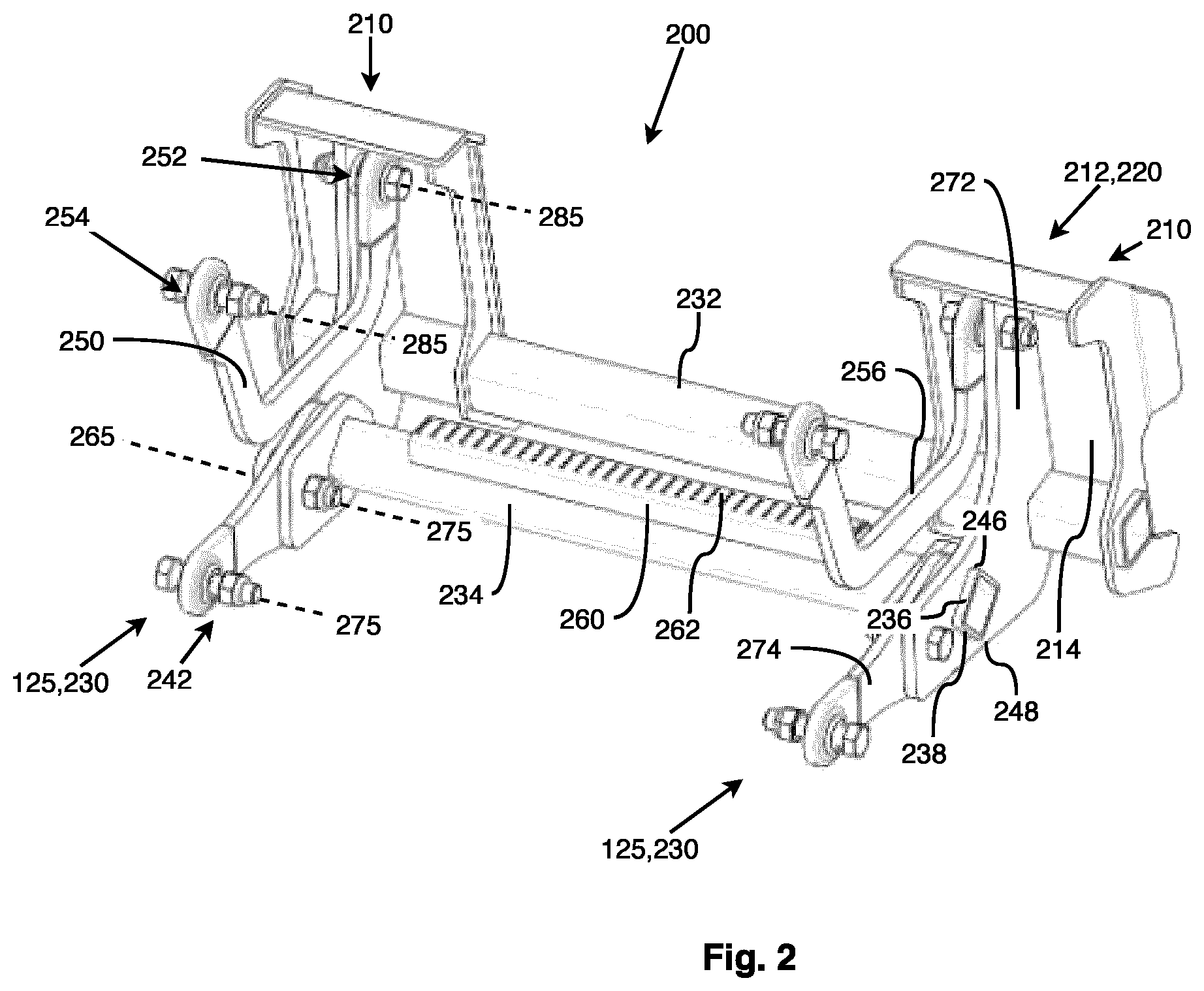 Patent US12410571 Figure 2 – Ground following snow plow attachment