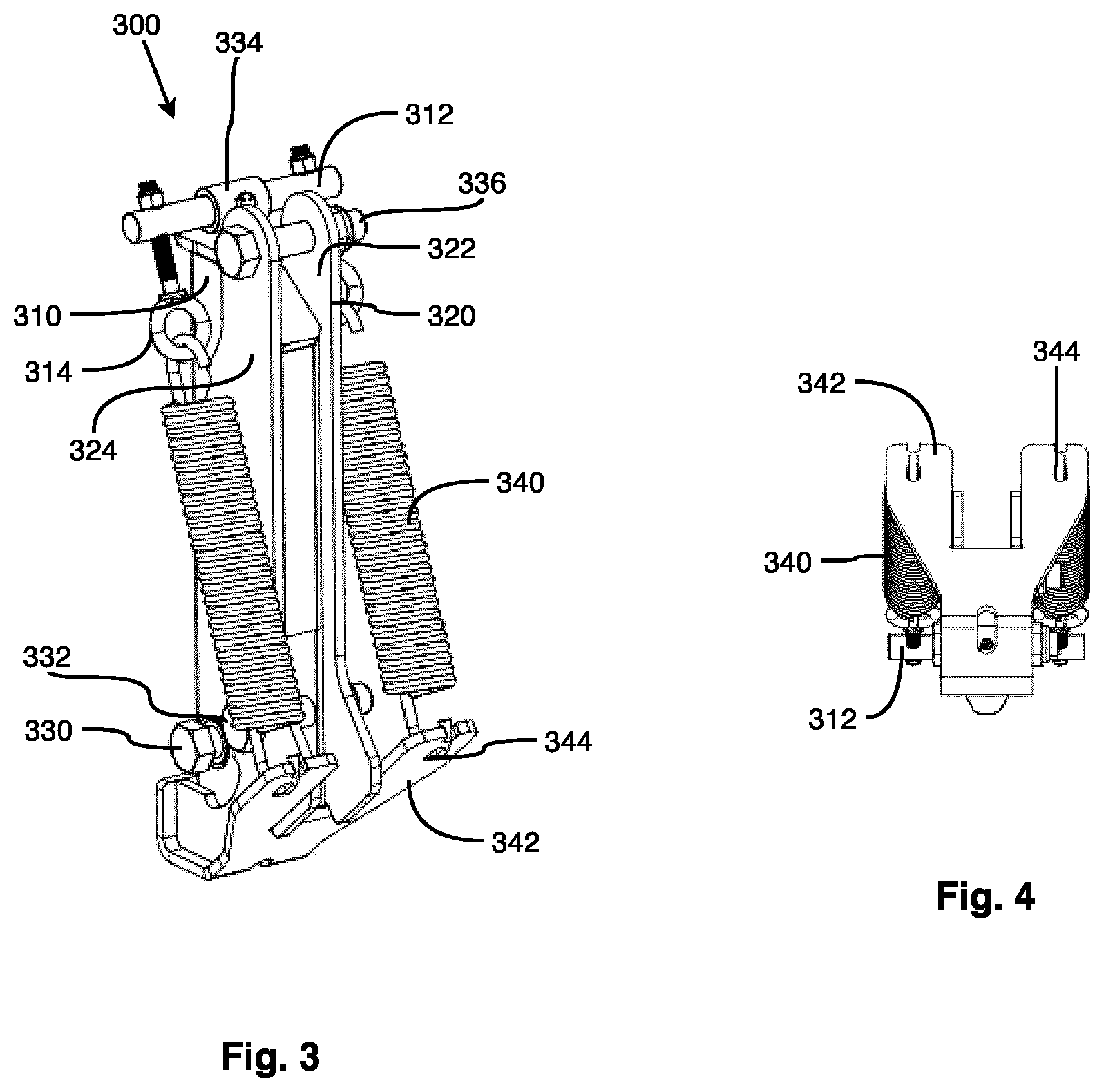 Patent US12410571 Figure 3 – Ground following snow plow attachment