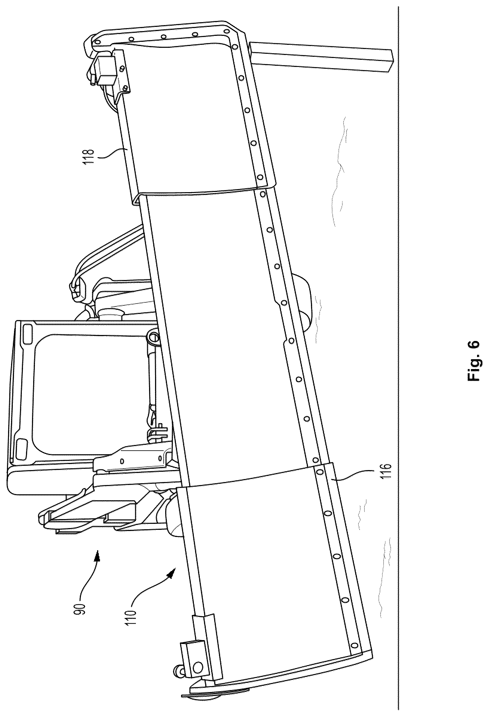 Patent US12410571 Figure 5 – Ground following snow plow attachment