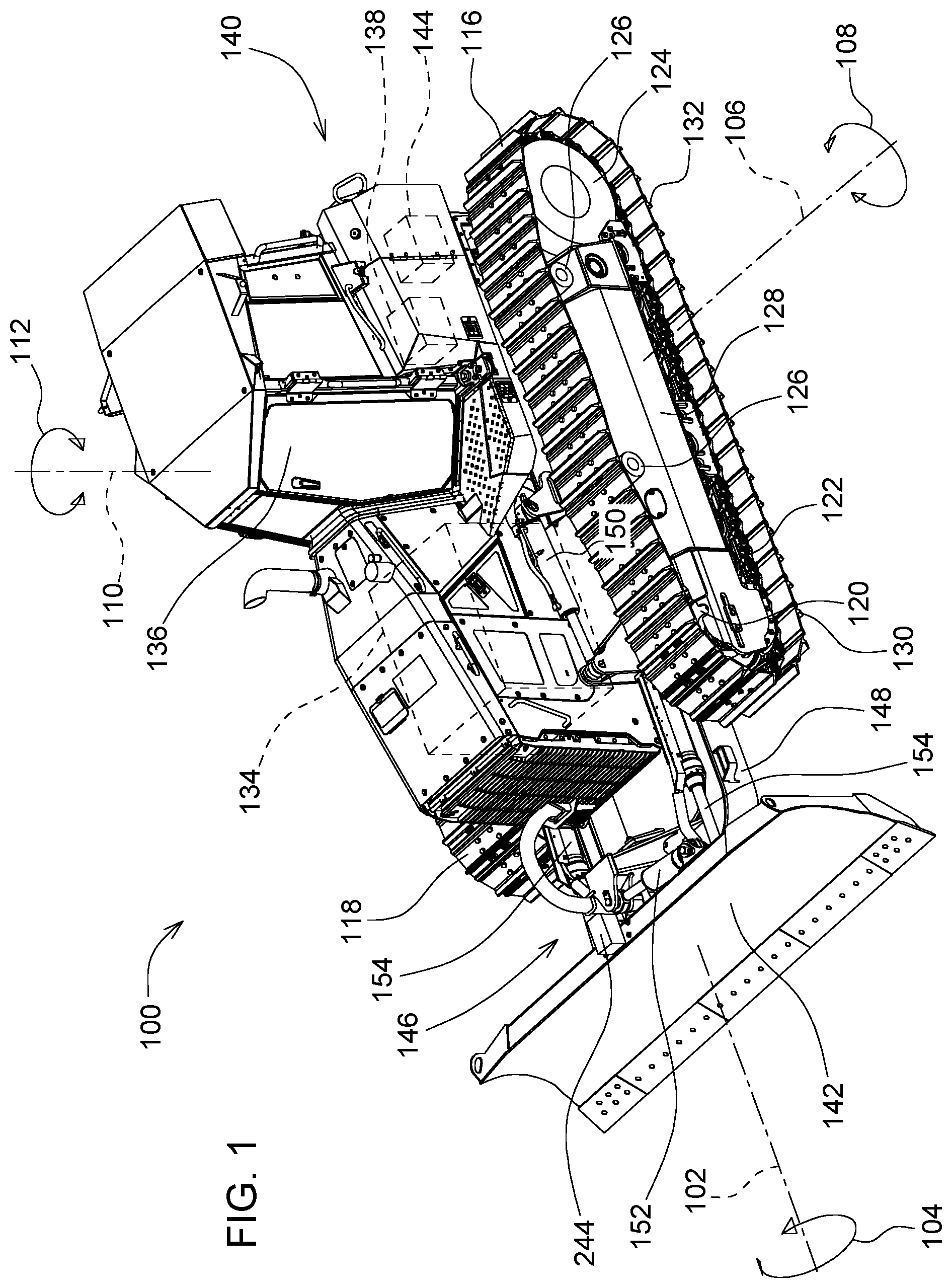 Patent US12410574 Figure 1 – Ground compaction sensing system and method for a work machine