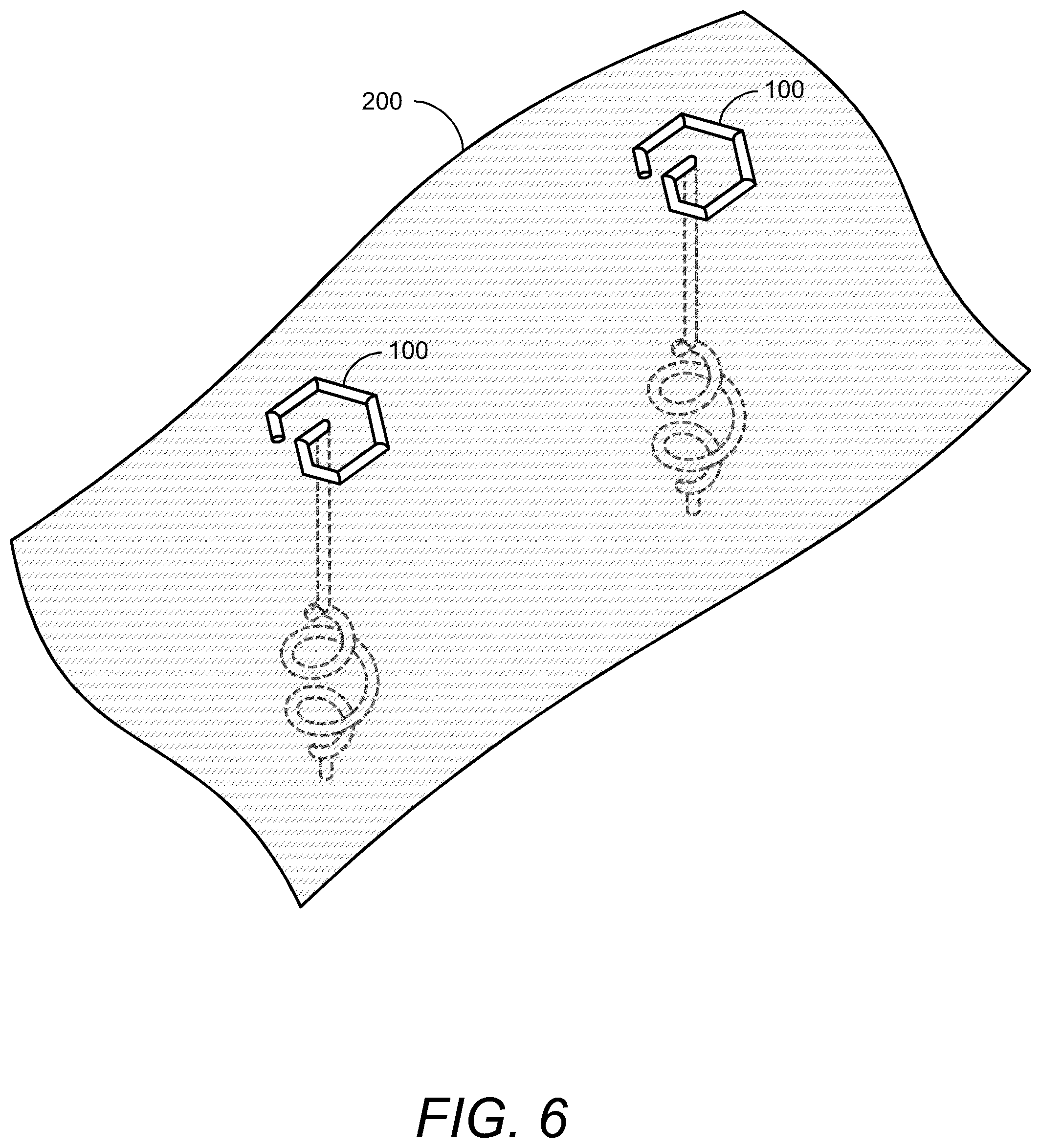 Patent US12410575 Figure 6 – Erosion control securing apparatus and method