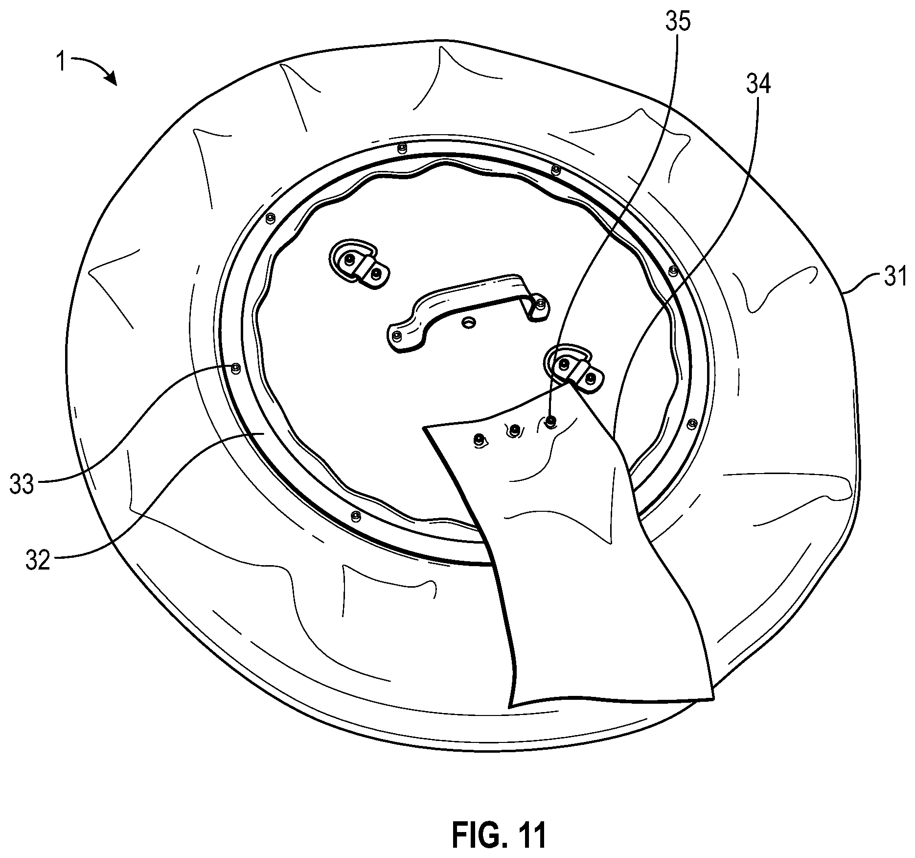 Patent US12410577 Figure 11 – Securable temporary manhole or catch basin cover