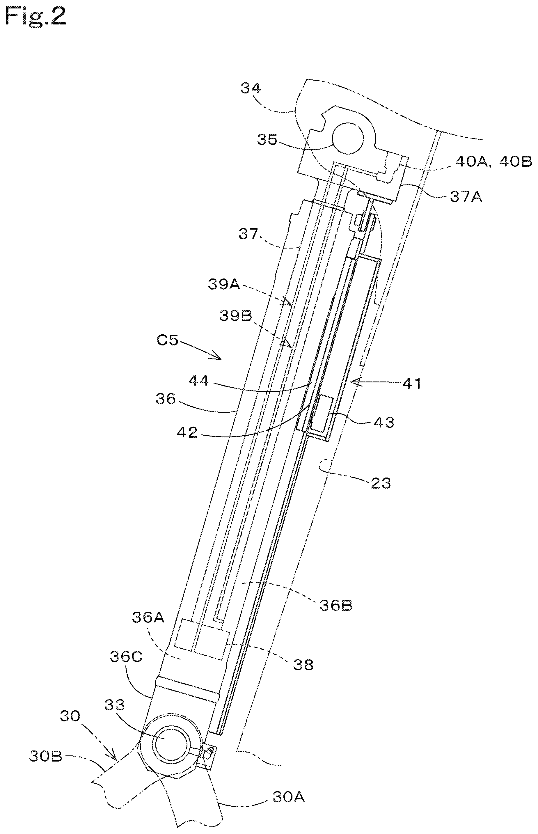 Patent US12410578 Figure 2 – Working machine