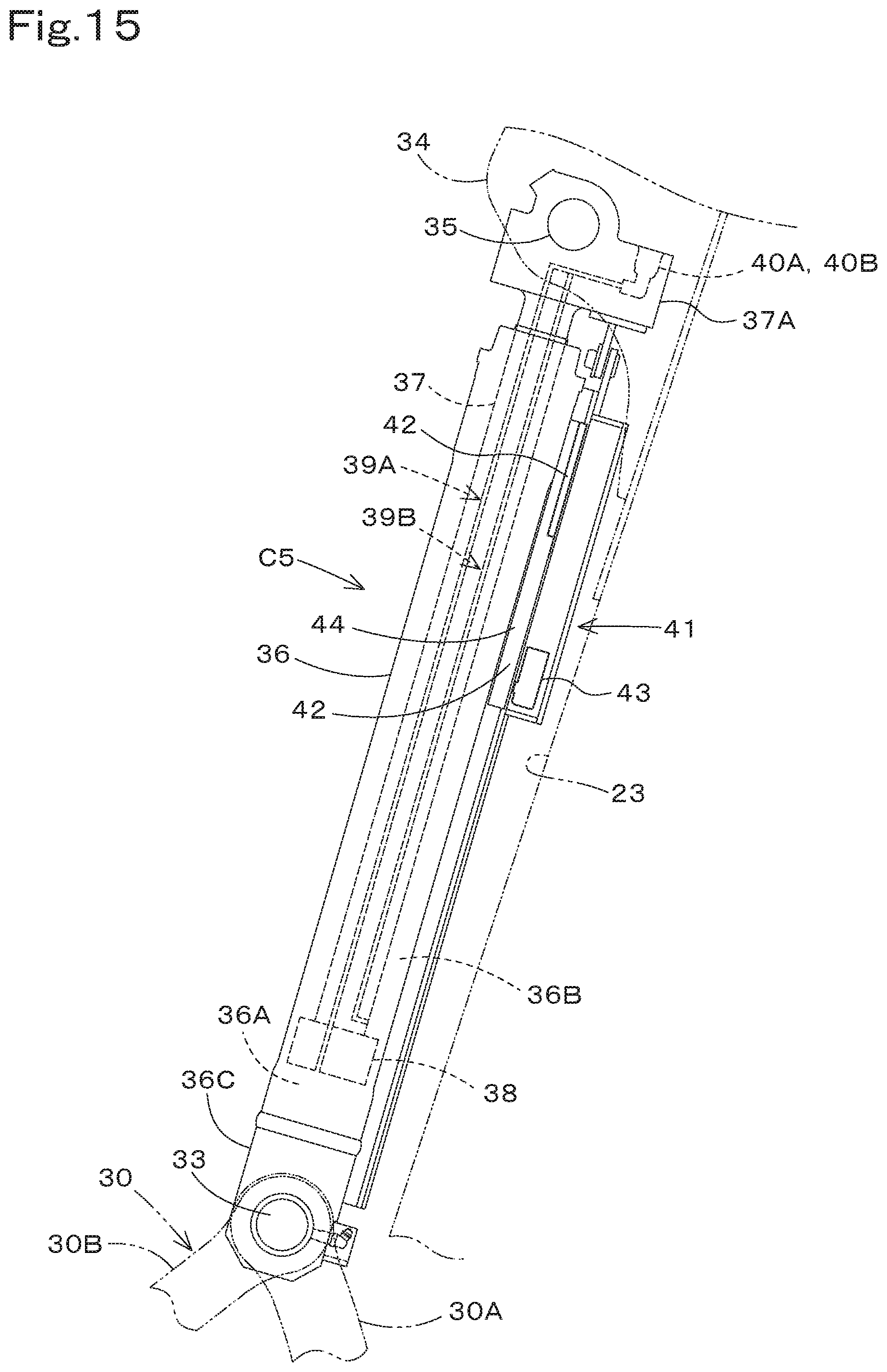 Patent US12410578 Figure 15 – Working machine