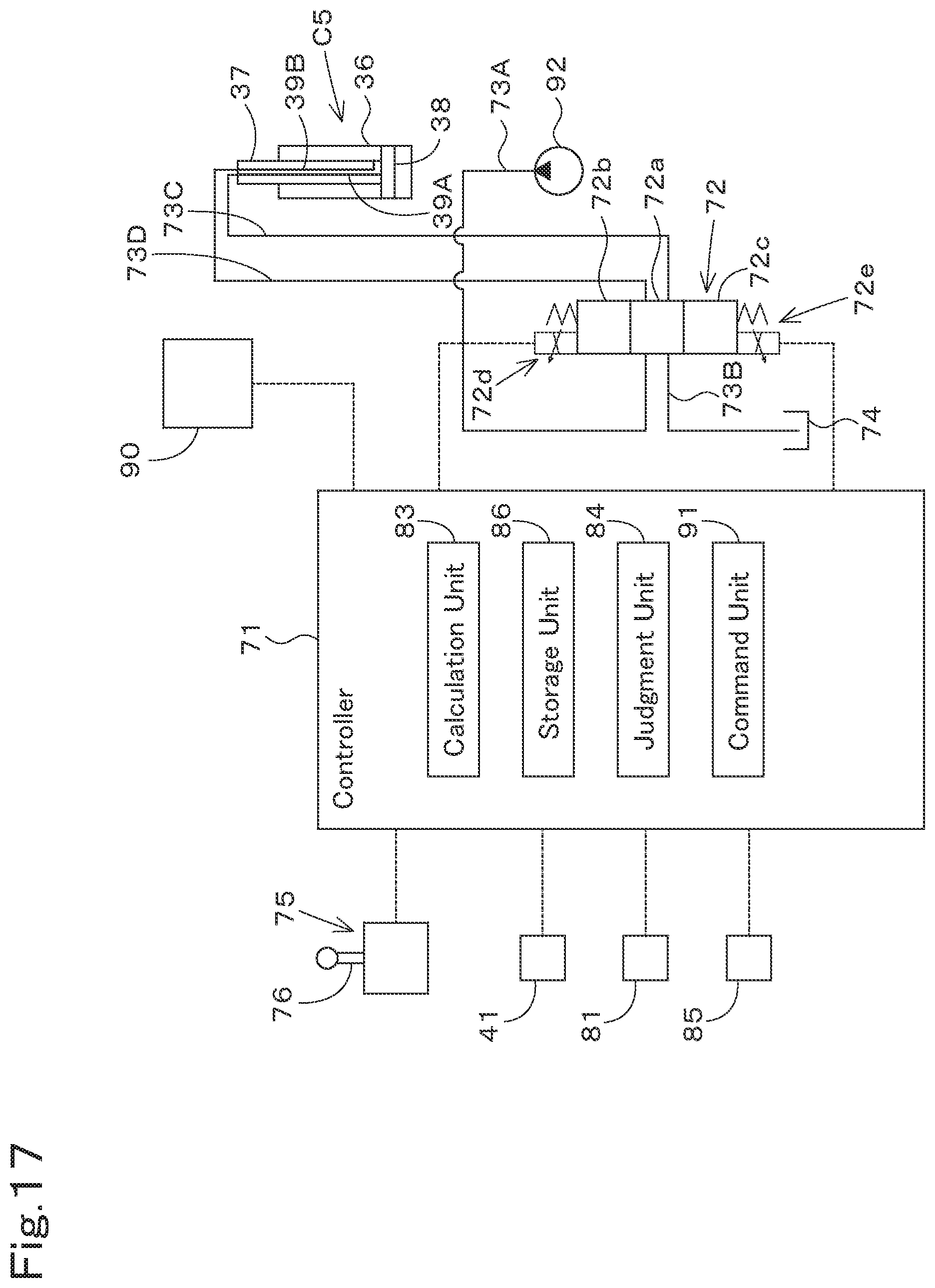 Patent US12410578 Figure 17 – Working machine