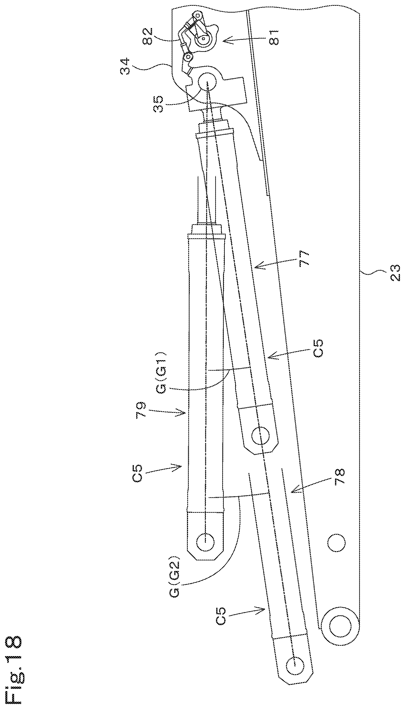 Patent US12410578 Figure 18 – Working machine