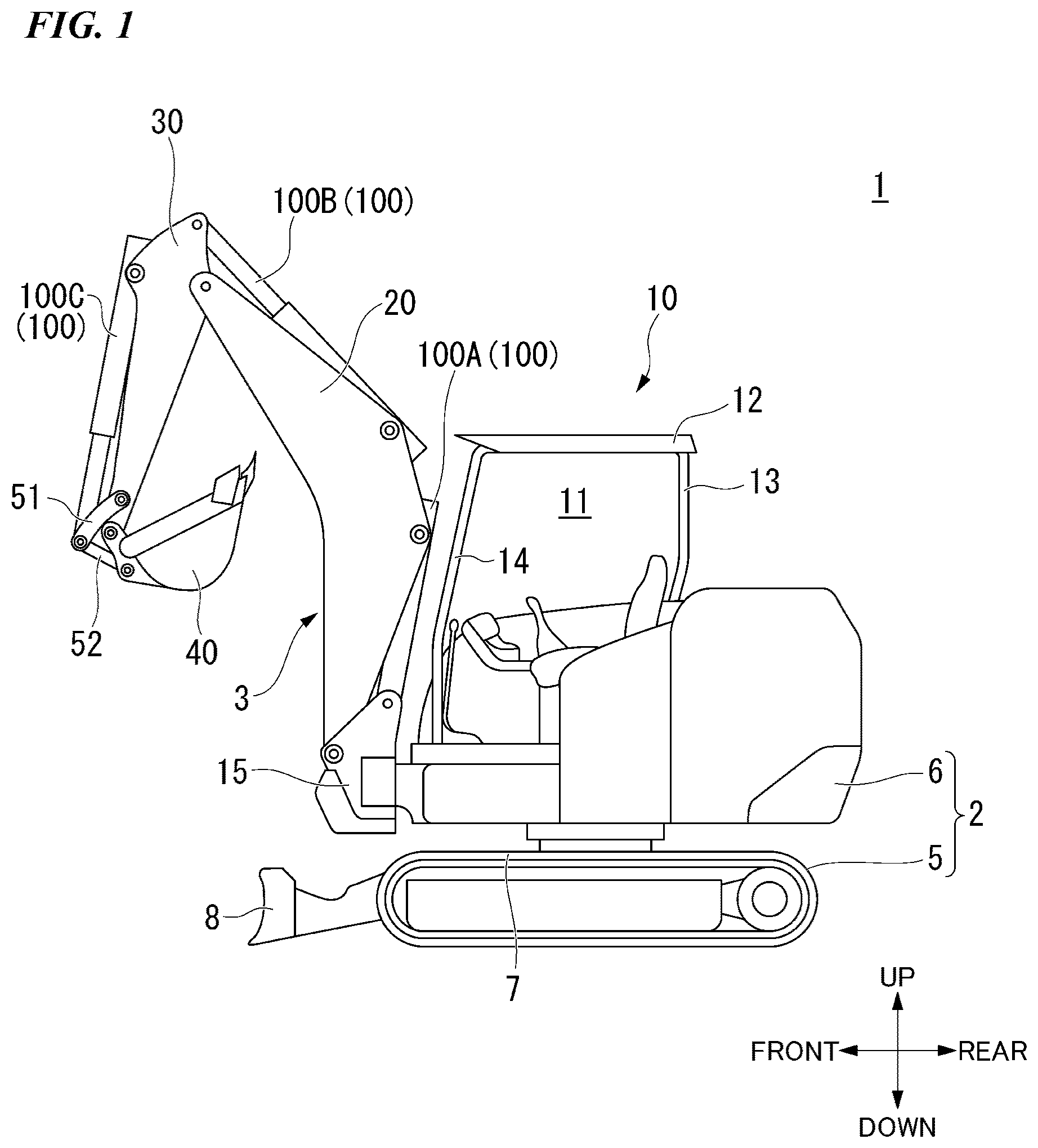 Patent US12410581 — Electric cylinder and work machine — Figure 1