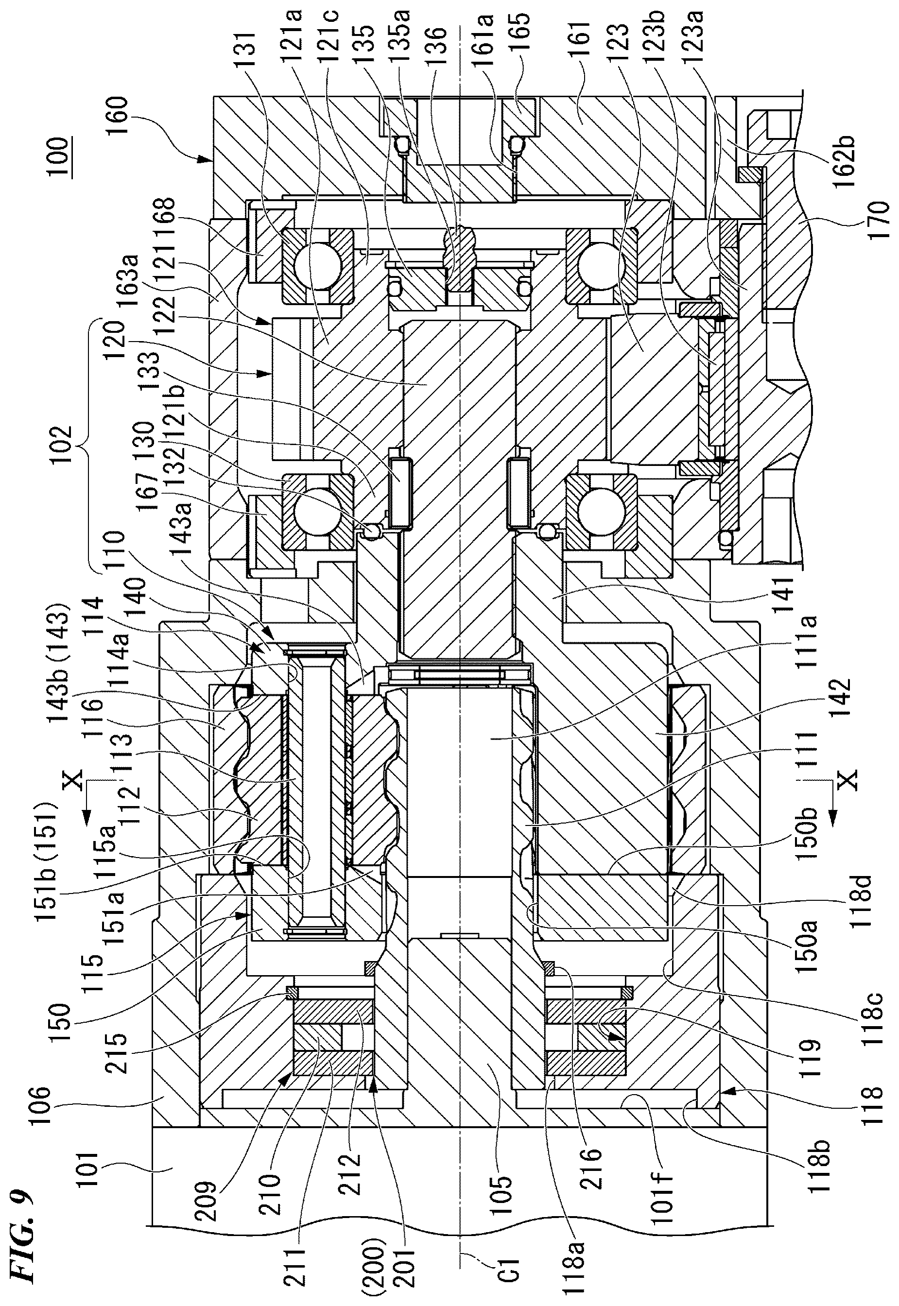 Patent US12410581 Figure 9 – Electric cylinder and work machine