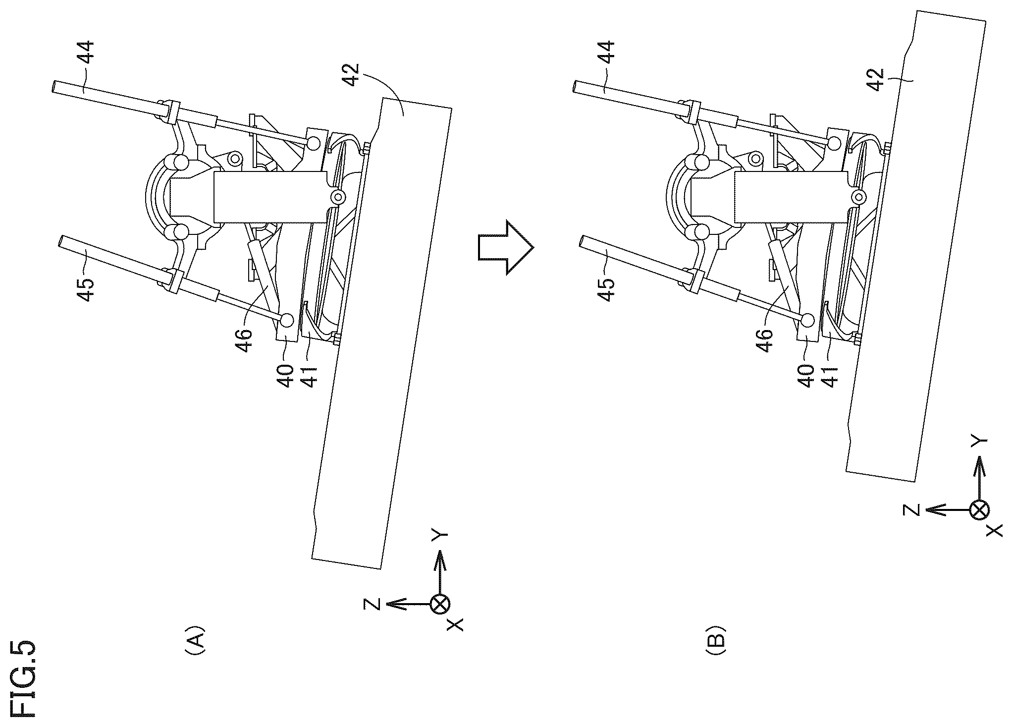 Patent US12410582 Figure 5 – Motor grader and method of controlling motor grader