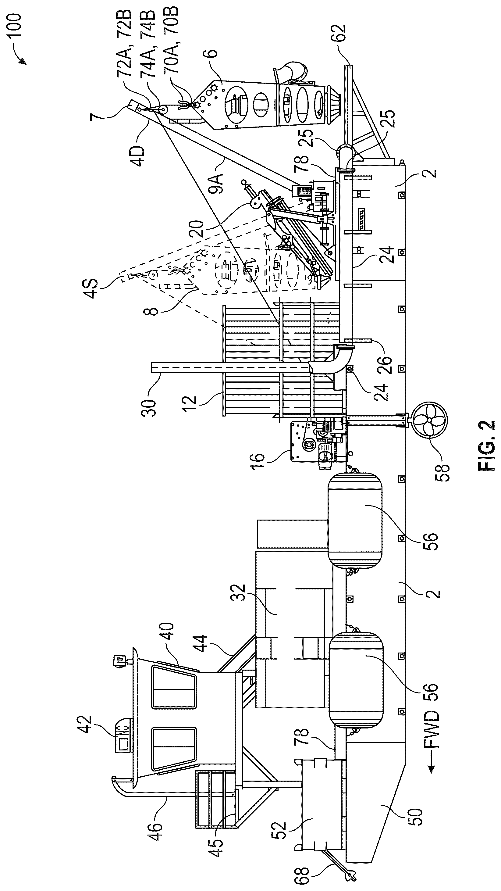 Patent US12410583 Figure 2 – Marine vessels and methods of using same