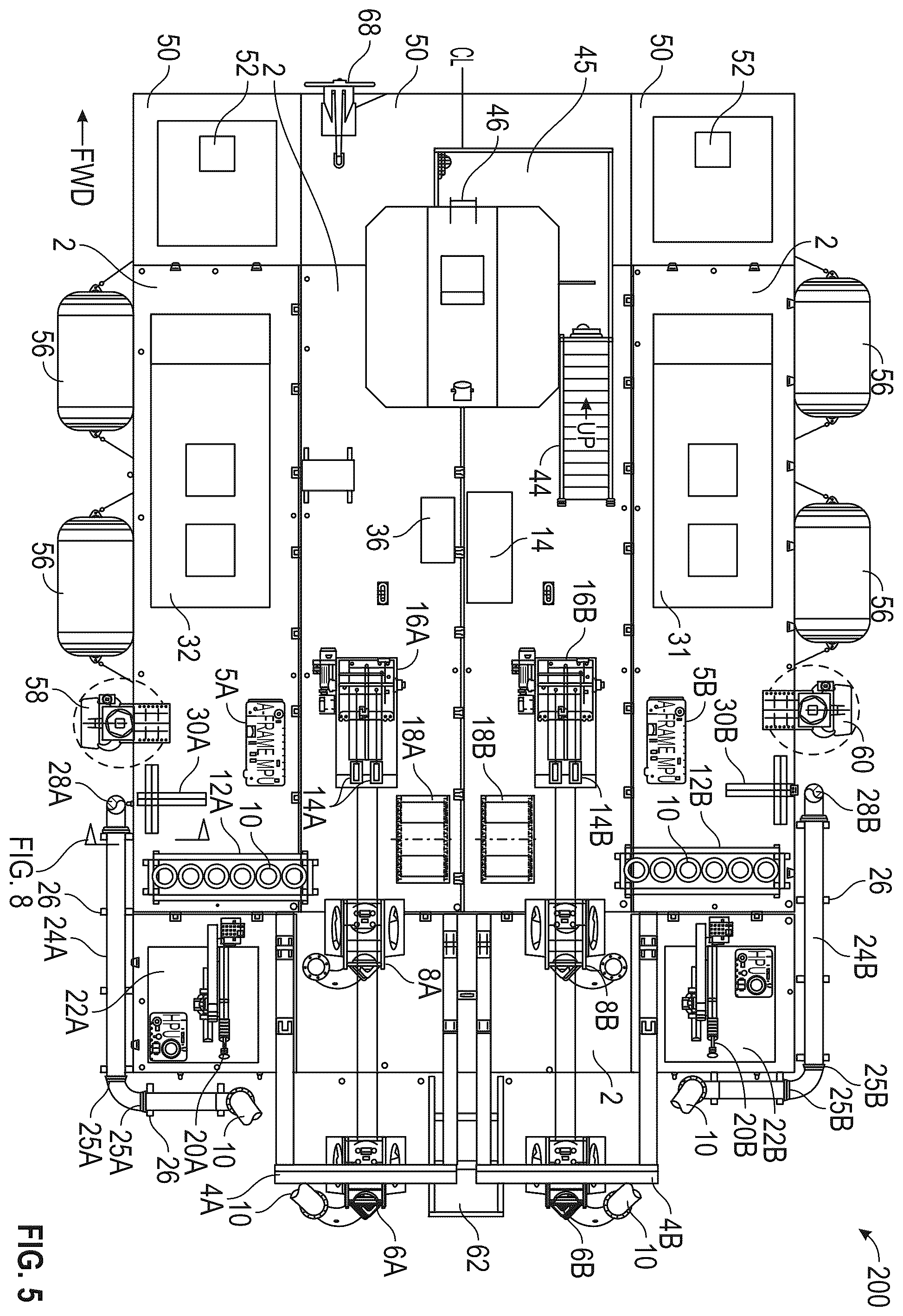 Patent US12410583 Figure 4 – Marine vessels and methods of using same