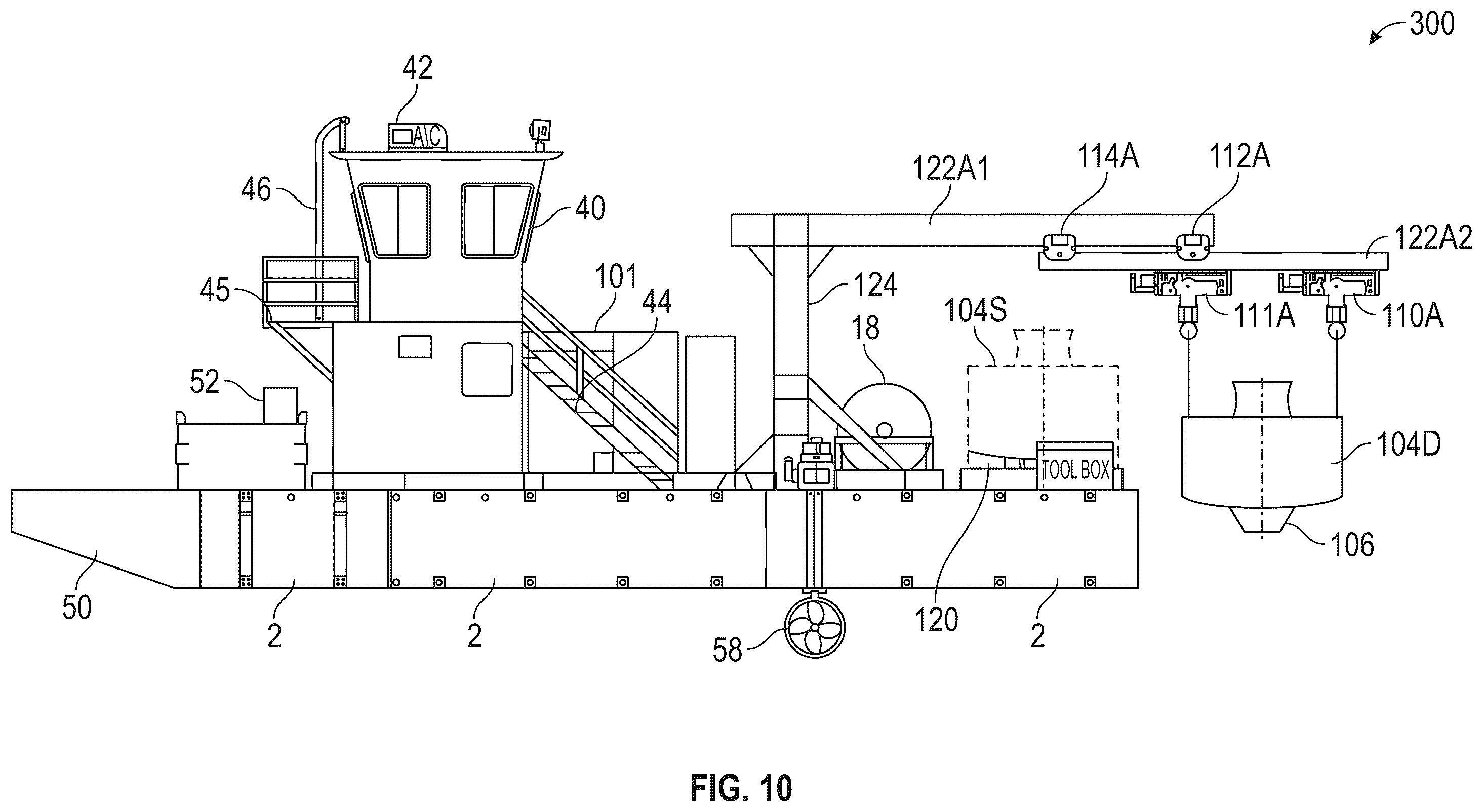 Patent US12410583 Figure 8 – Marine vessels and methods of using same