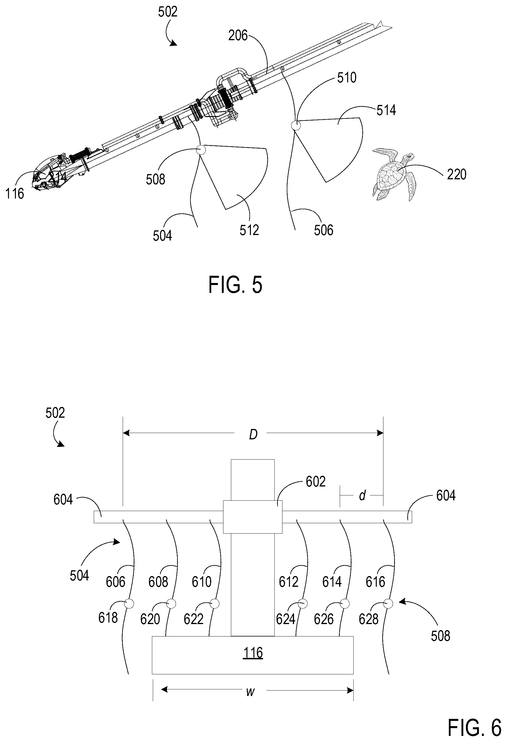 Patent US12410584 Figure 4 – Visual cues to reduce marine life mortality during a dredging operation