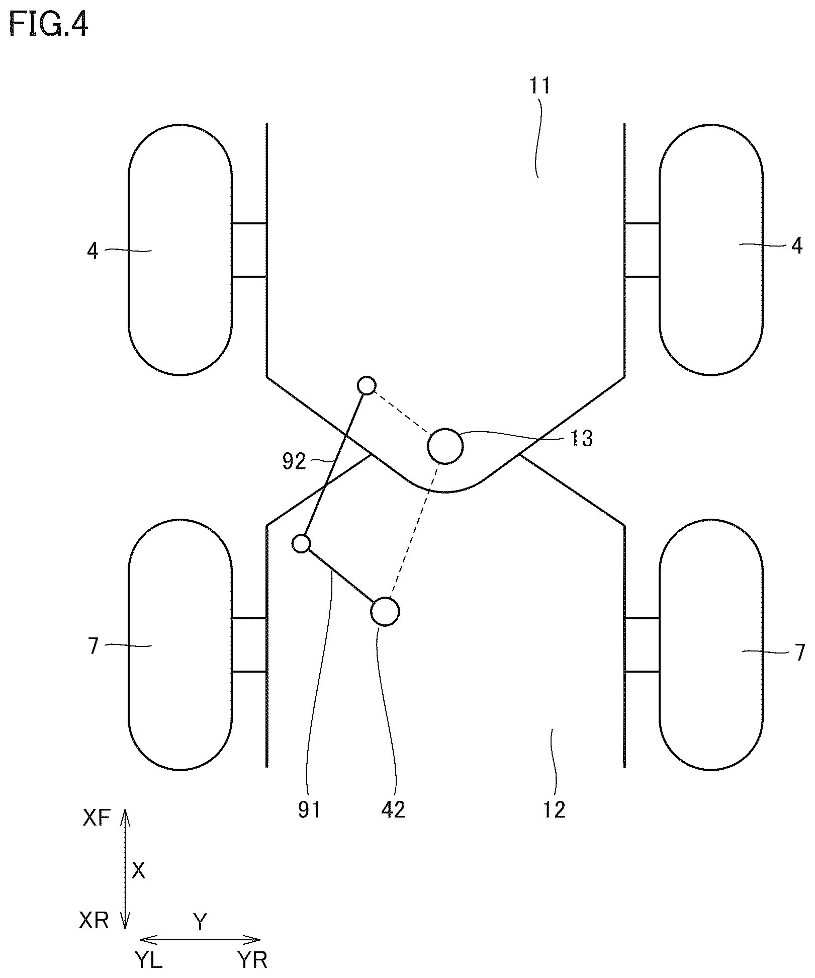 Patent US12410585 Figure 4 – Work machine