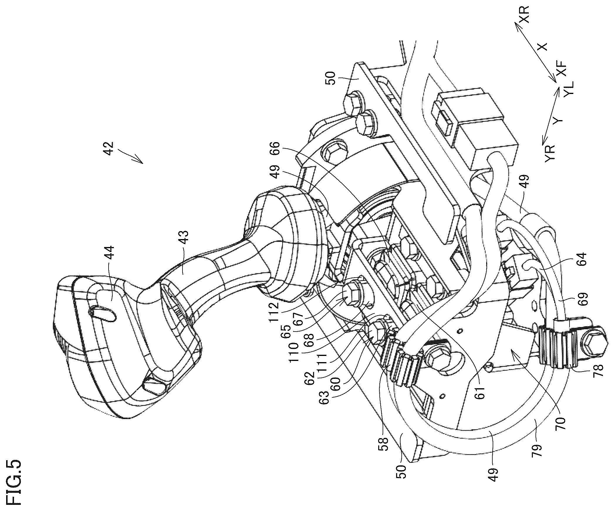 Patent US12410585 Figure 5 – Work machine