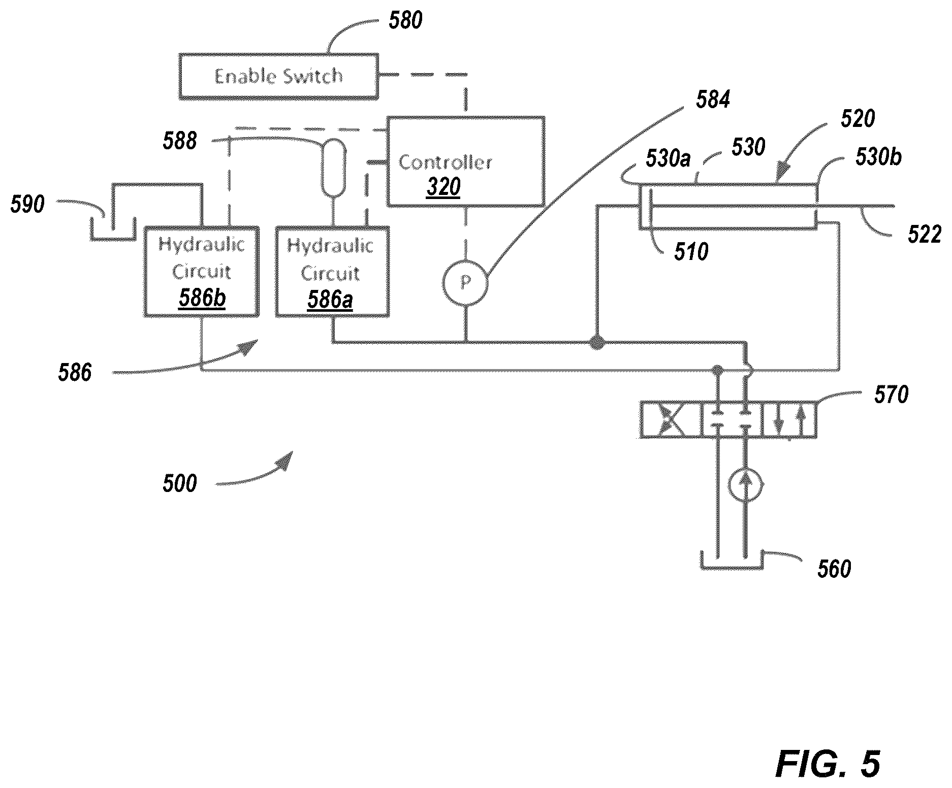 Patent US12410587 Figure 5 – Remote feature activation in power machines