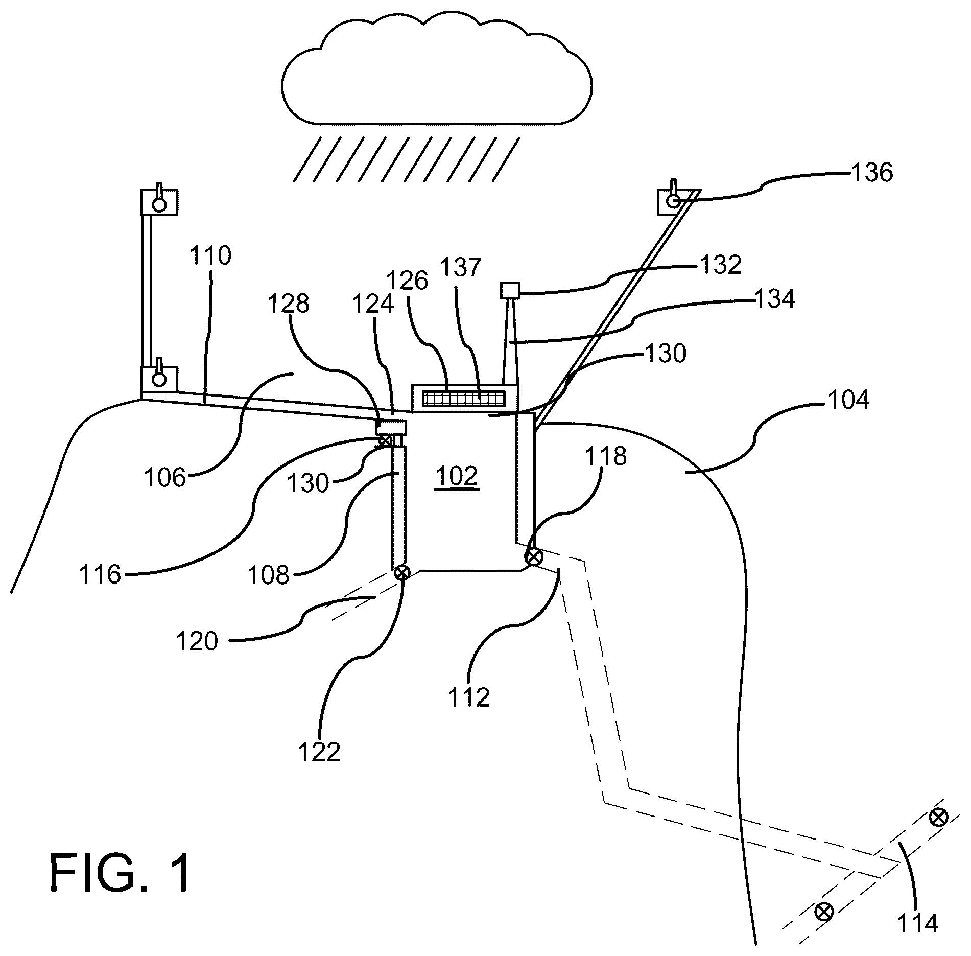 Patent US12410590 Figure 1 – Sustainable water utilization and disaster mitigation system