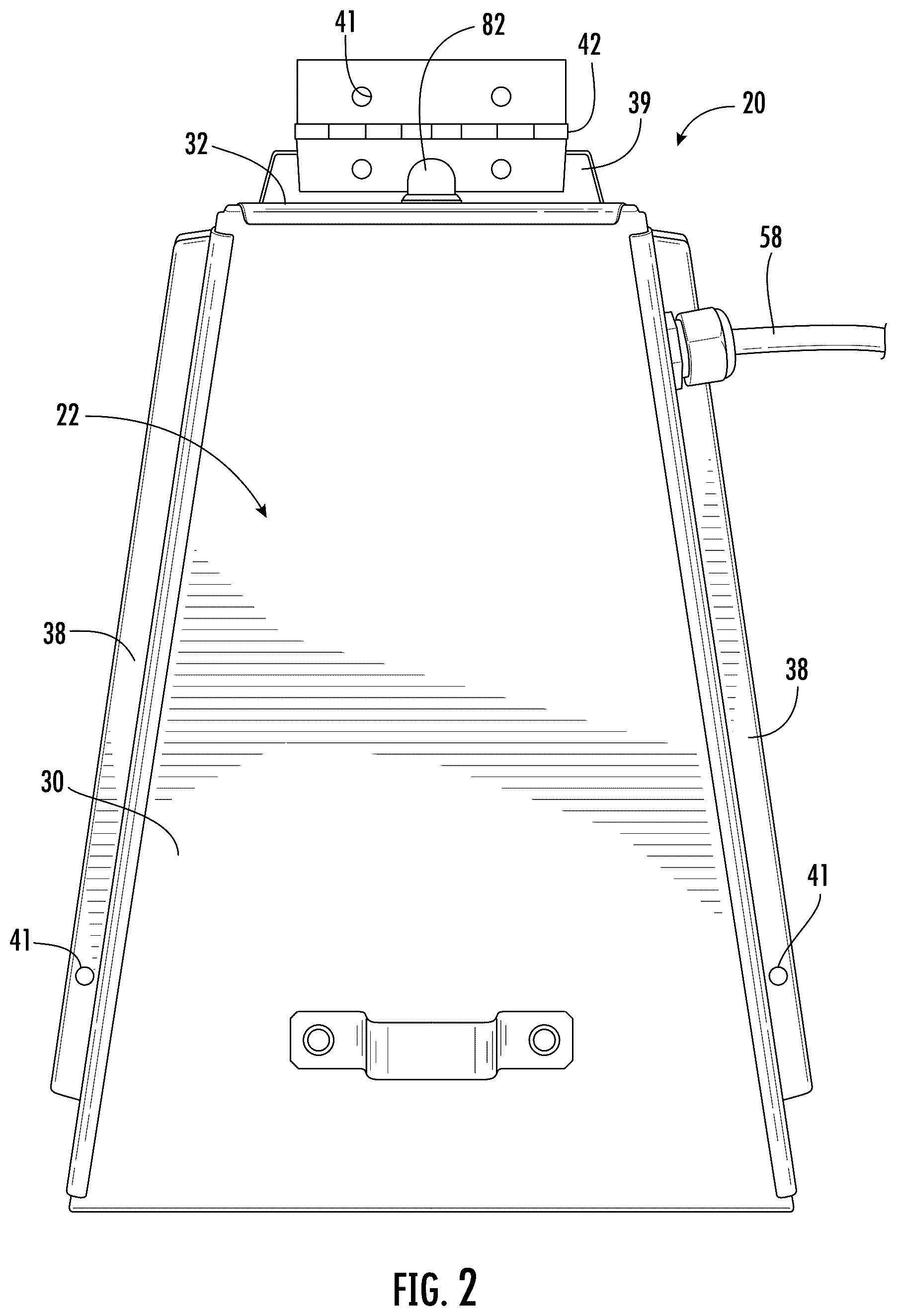 Patent US12410591 Figure 2 – Housing for drain outlet