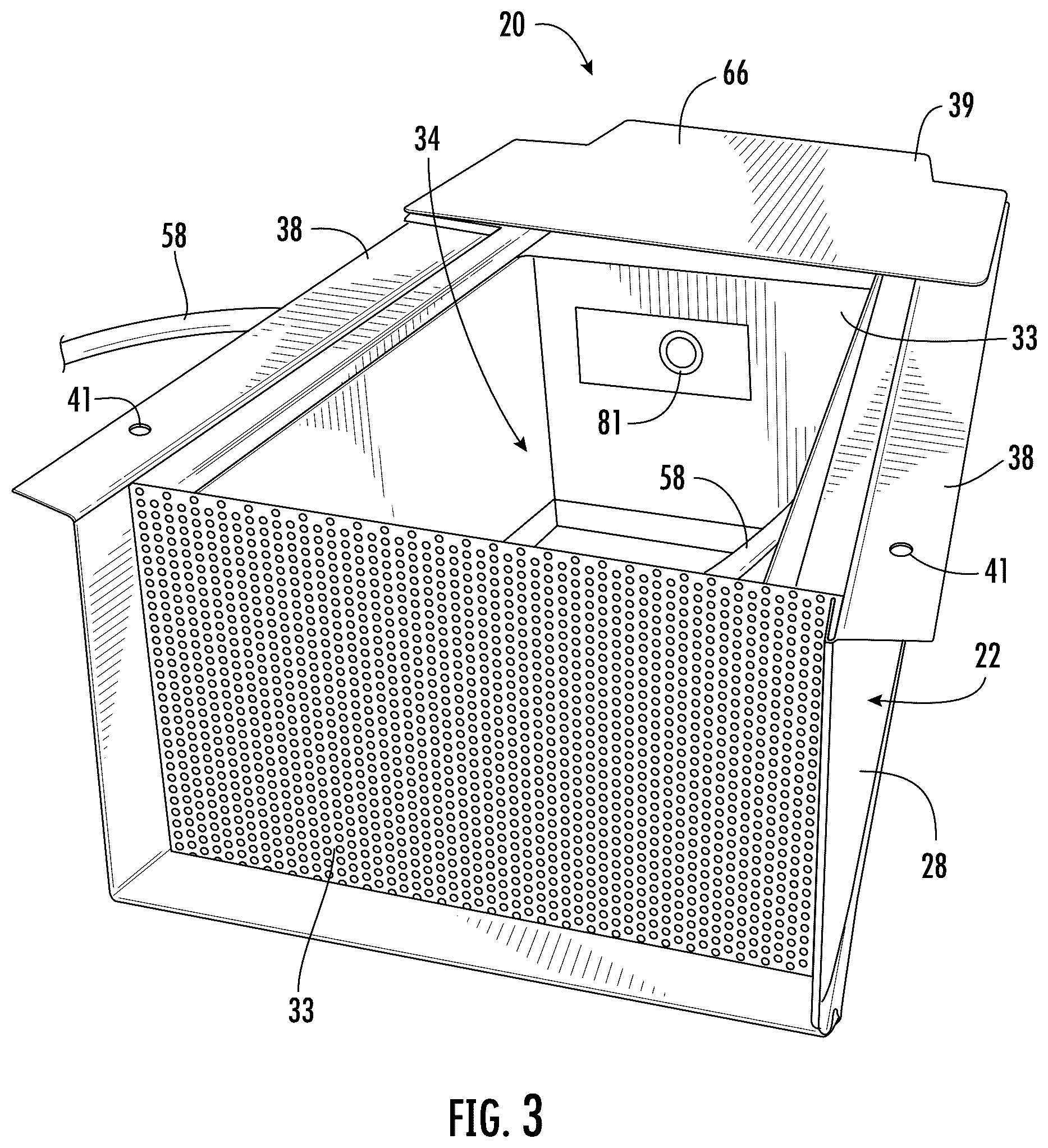Patent US12410591 Figure 3 – Housing for drain outlet