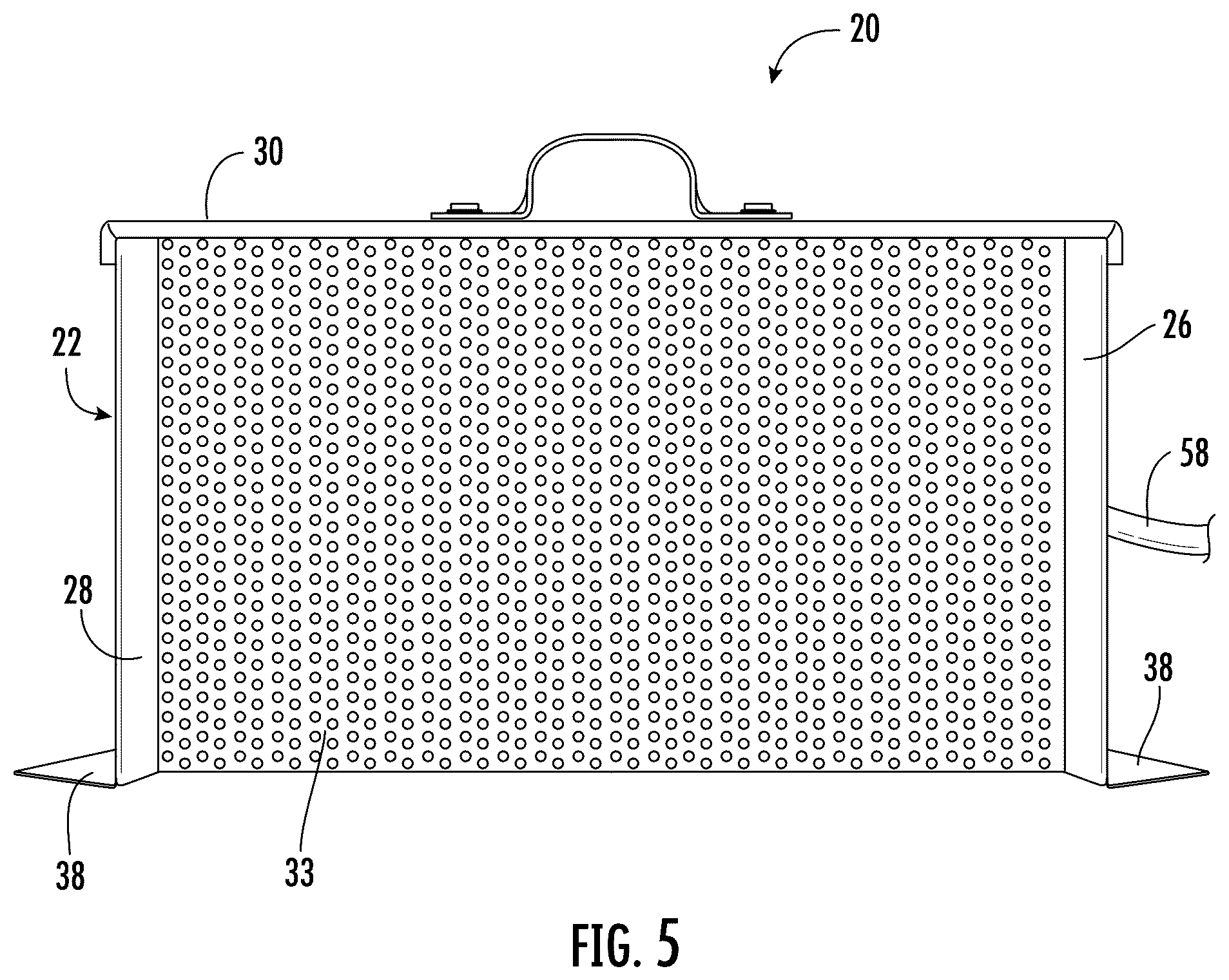 Patent US12410591 Figure 5 – Housing for drain outlet