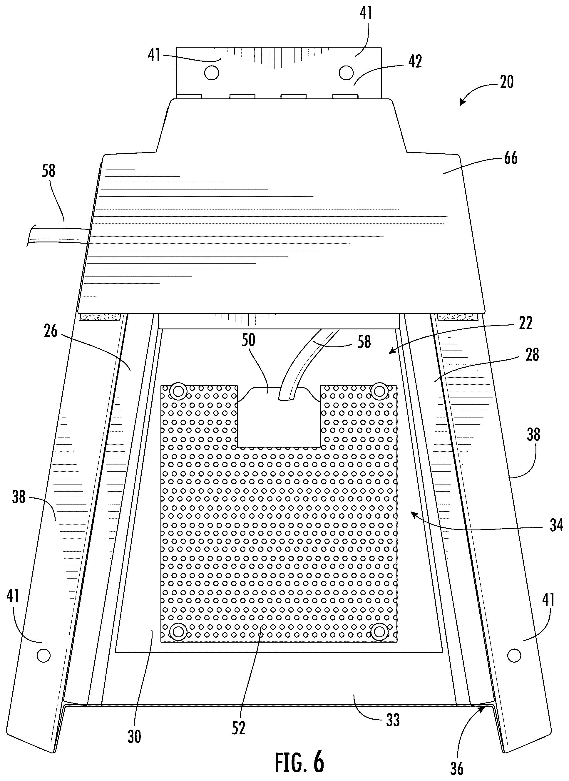 Patent US12410591 Figure 6 – Housing for drain outlet