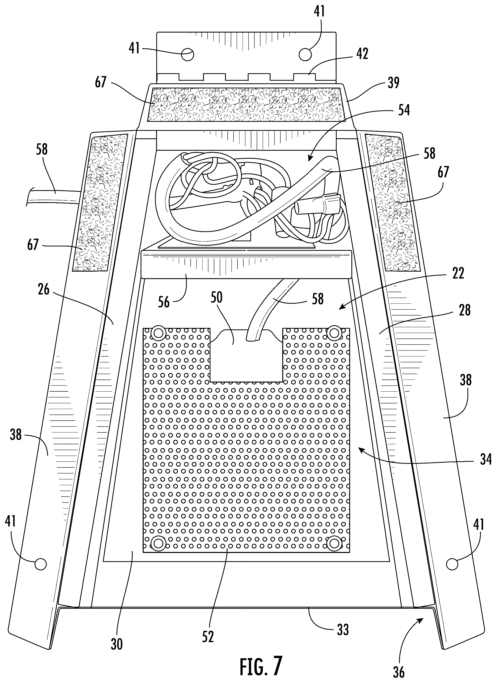 Patent US12410591 Figure 7 – Housing for drain outlet