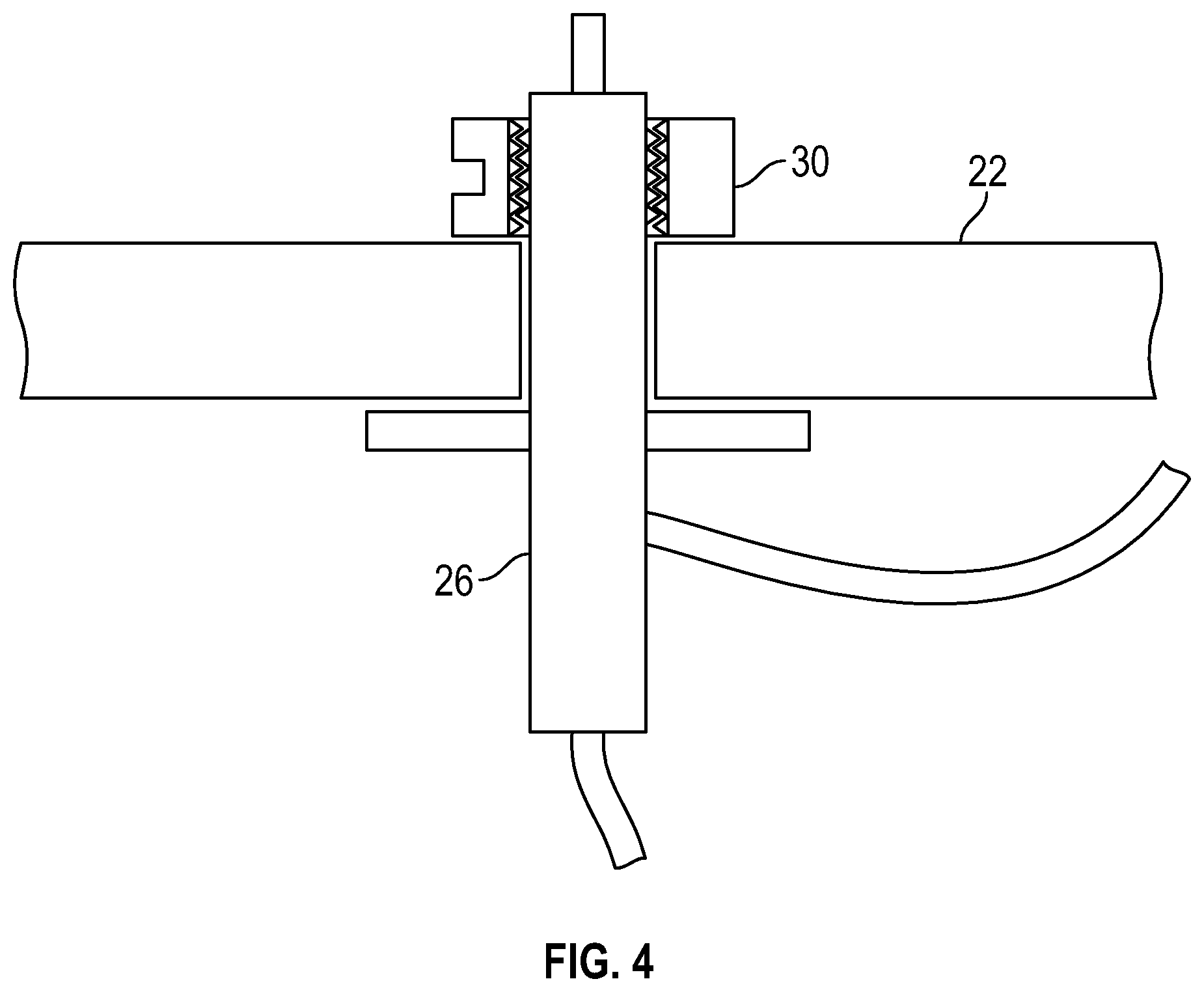 Patent US12410593 Figure 5 – Mounting assembly for use with a plumbing fixture