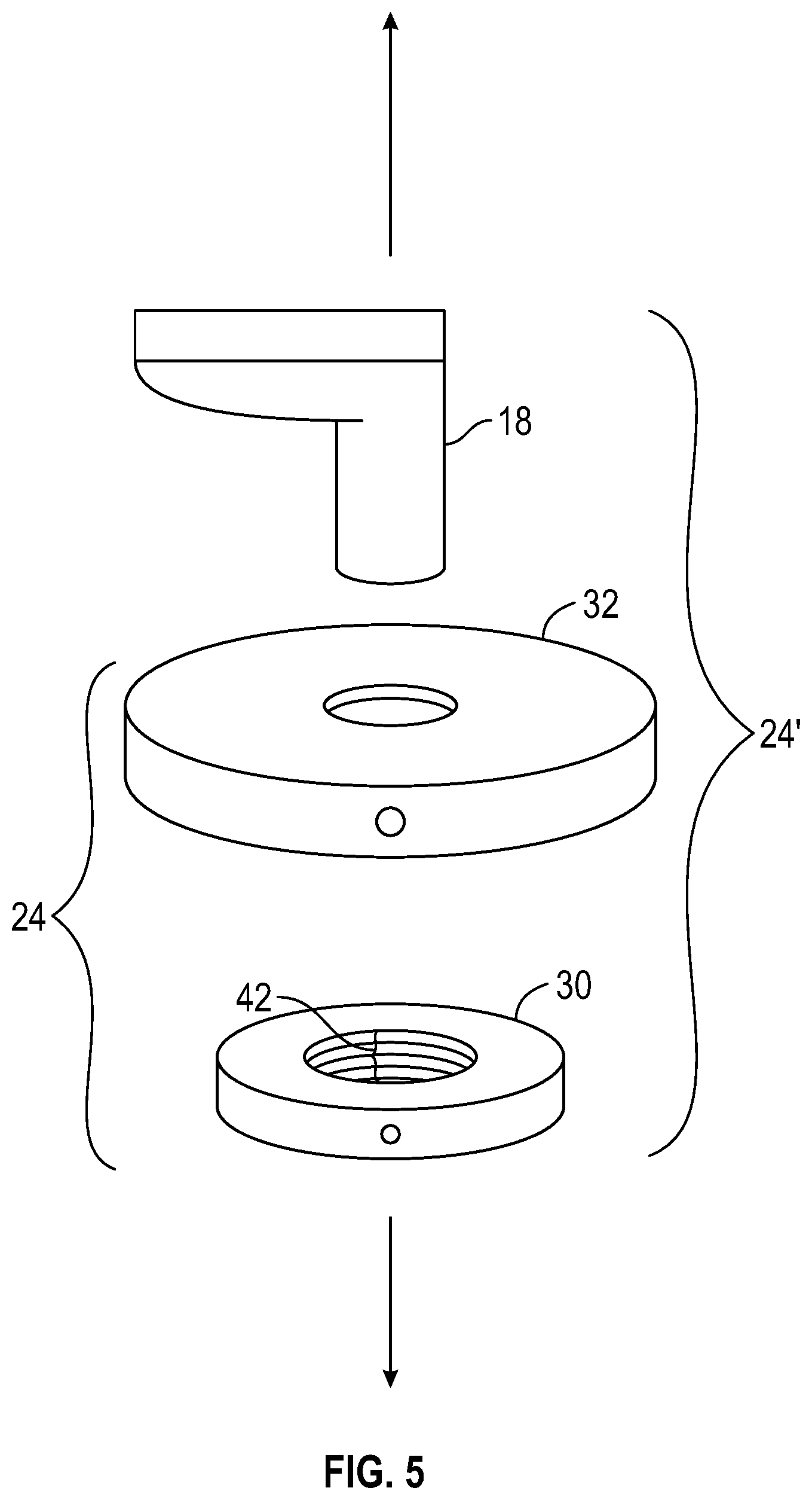 Patent US12410593 Figure 6 – Mounting assembly for use with a plumbing fixture