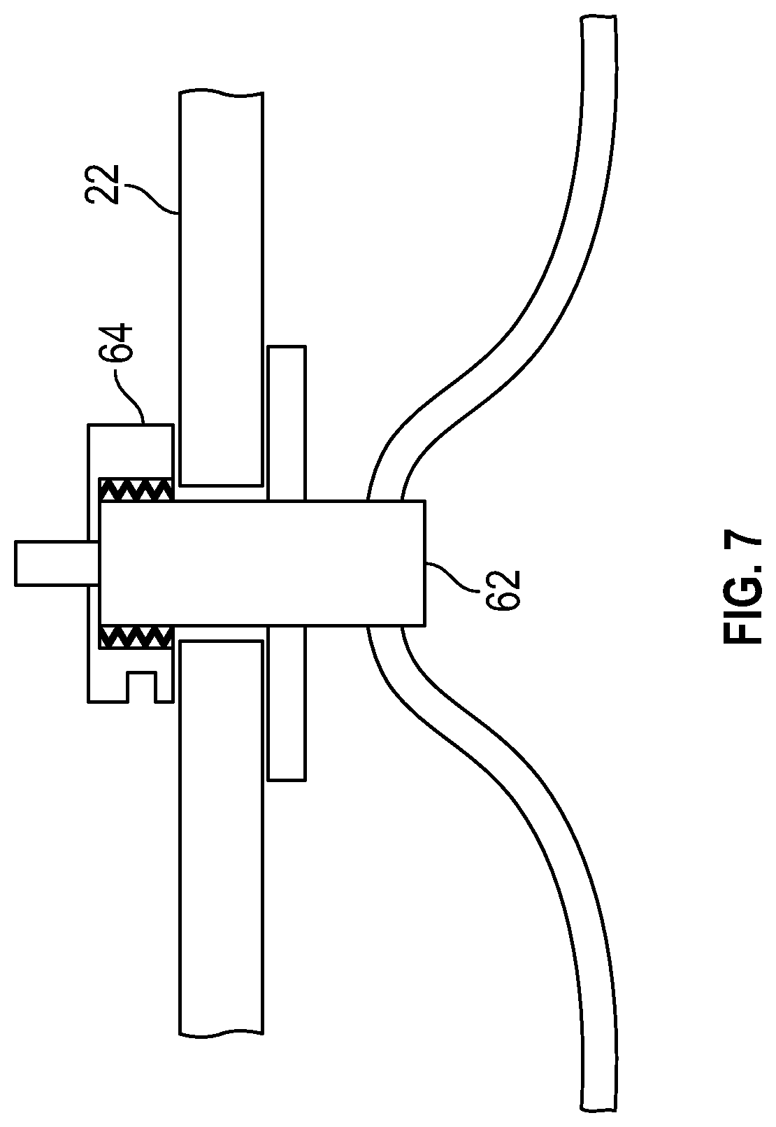 Patent US12410593 Figure 8 – Mounting assembly for use with a plumbing fixture