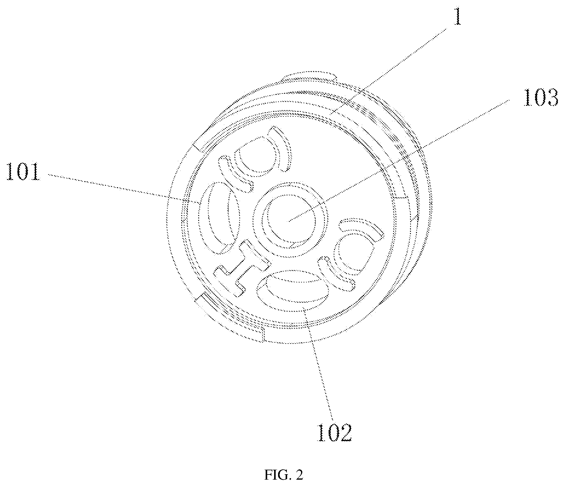 Patent US12410594 Figure 2 – Faucet structure