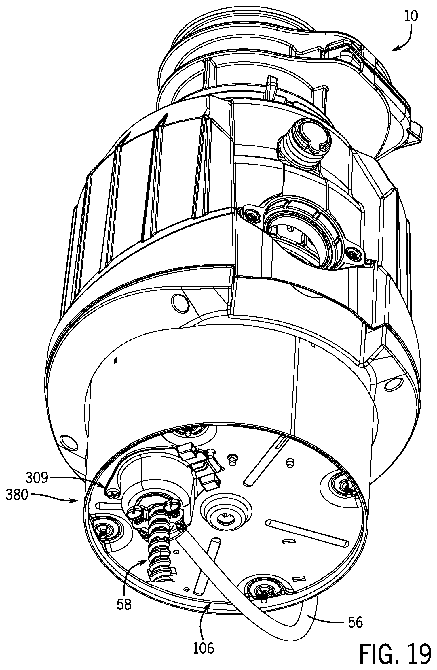 Patent US12410595 Figure 14 – System and method for assembling and/or operating control switch in relation to waste disposer and in relation to alternative electric power sources