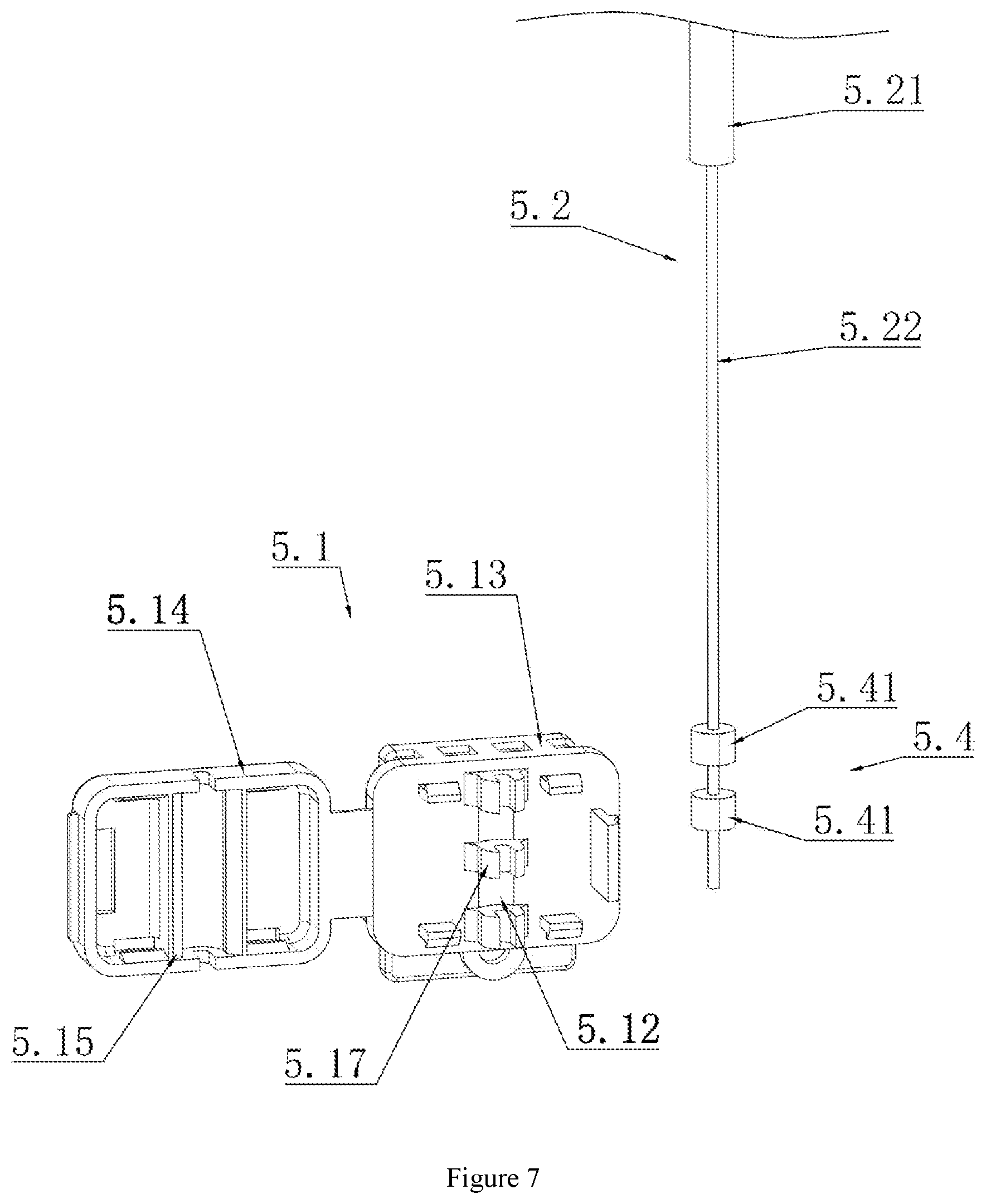 Patent US12410597 Figure 7 – Dual-control flushing device