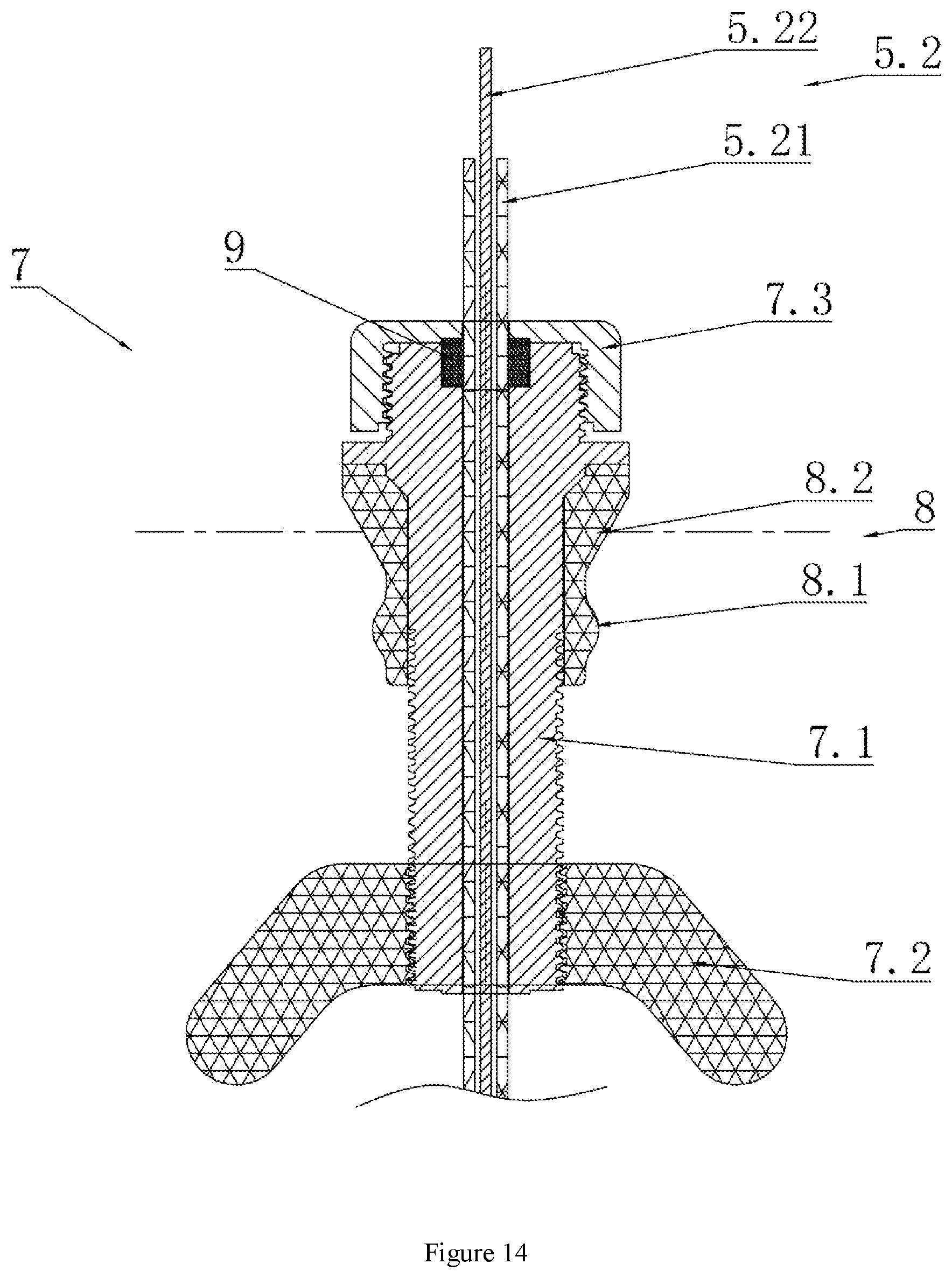 Patent US12410597 Figure 14 – Dual-control flushing device