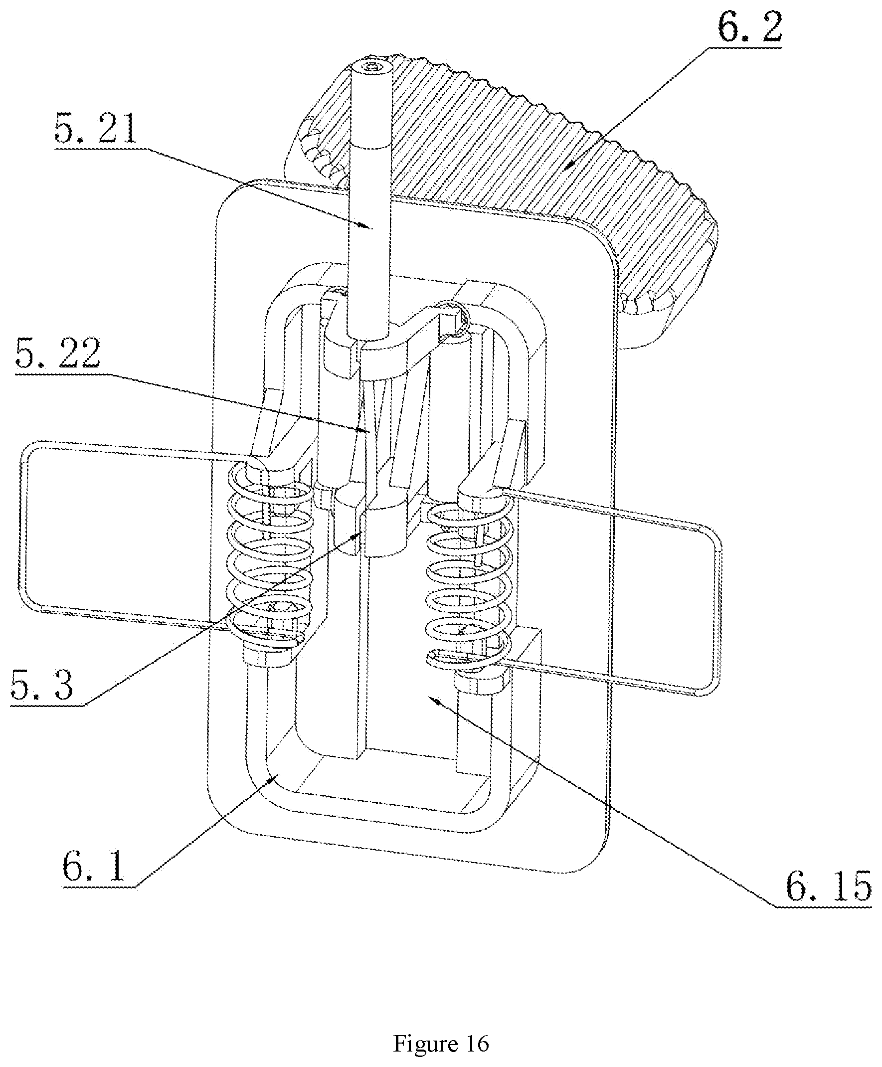 Patent US12410597 Figure 16 – Dual-control flushing device